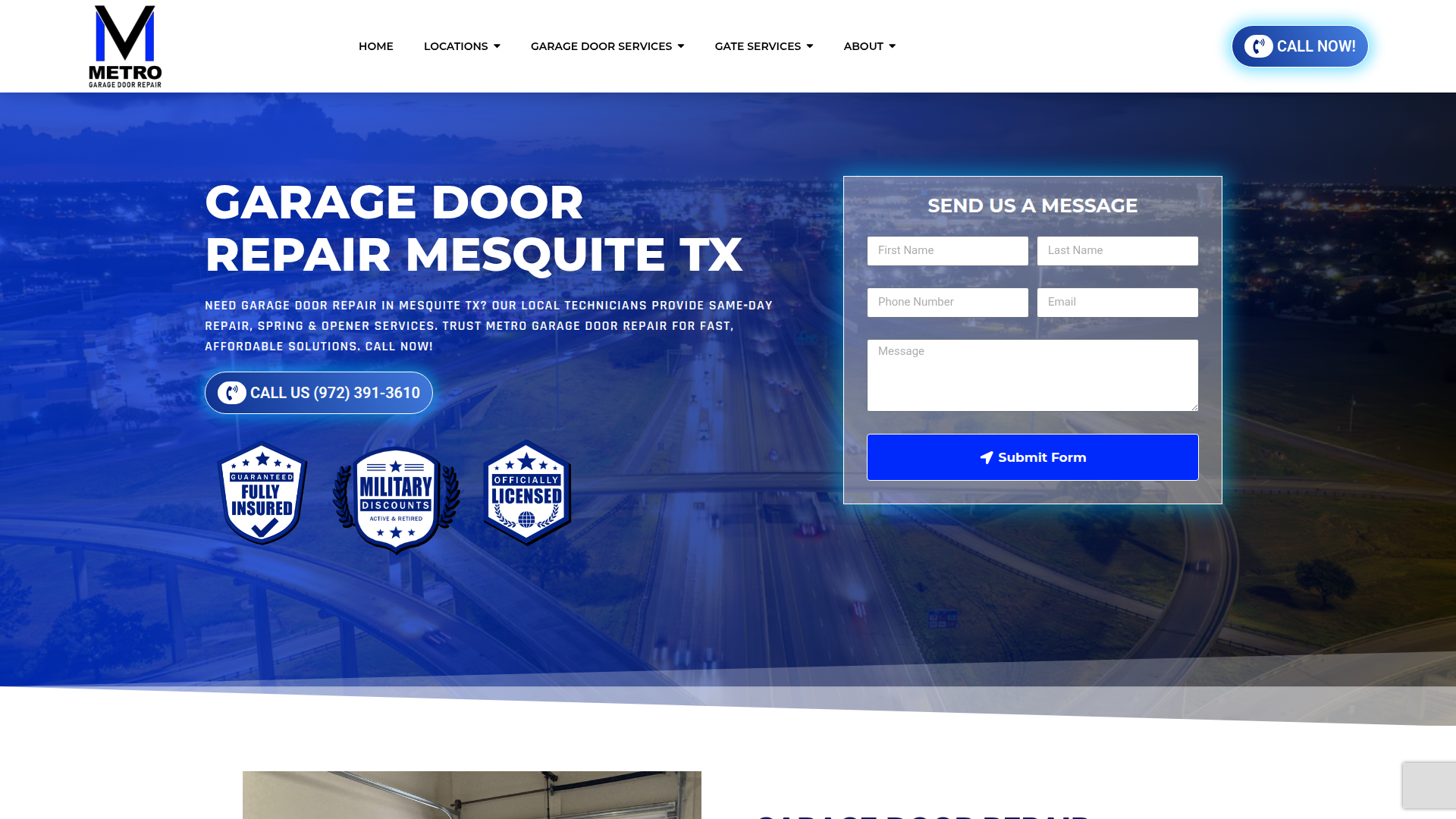 Metro Garage Door Repair Mesquite
