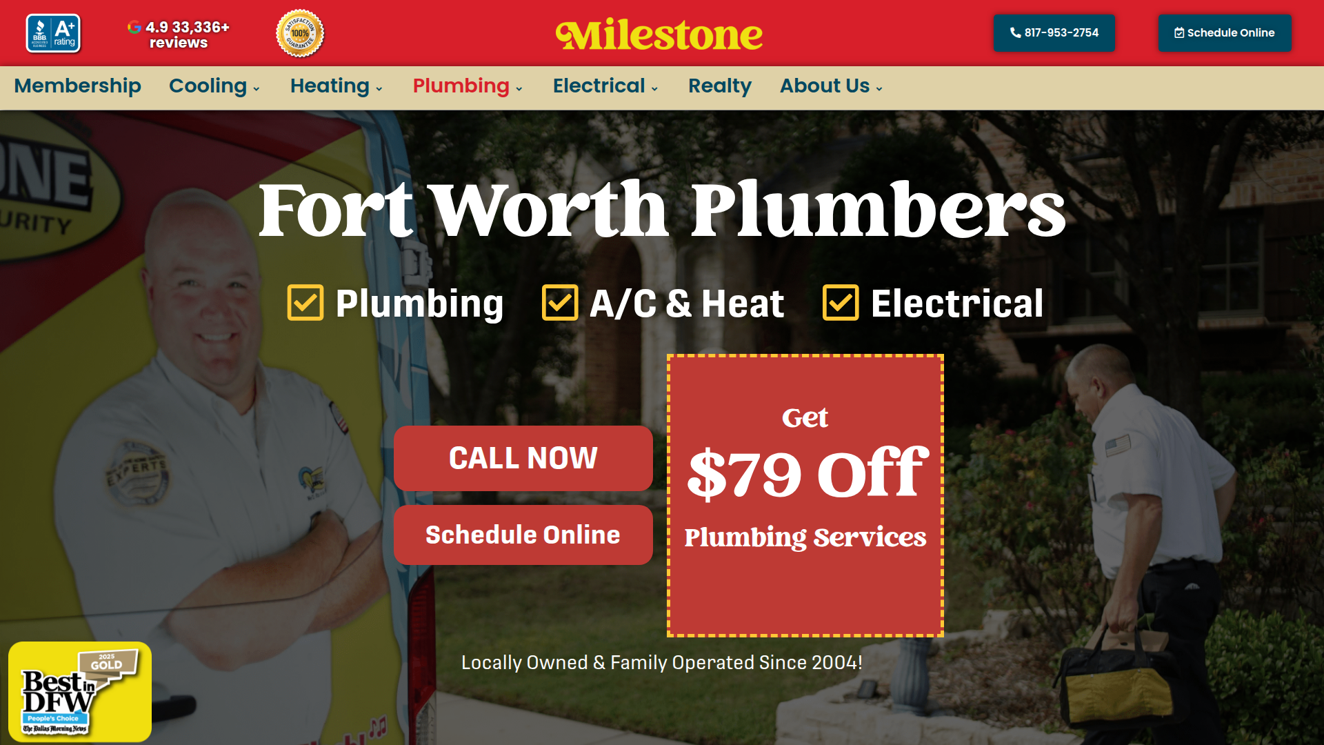 Milestone Electric, A/C, & Plumbing