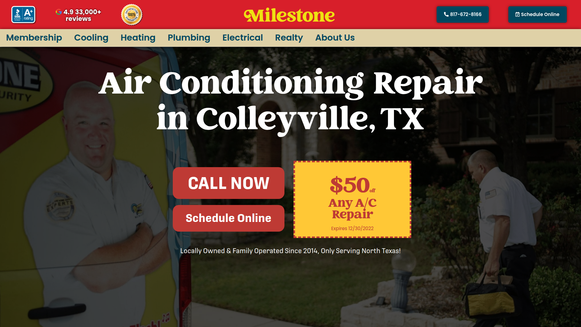 Milestone Electric, A/C, & Plumbing