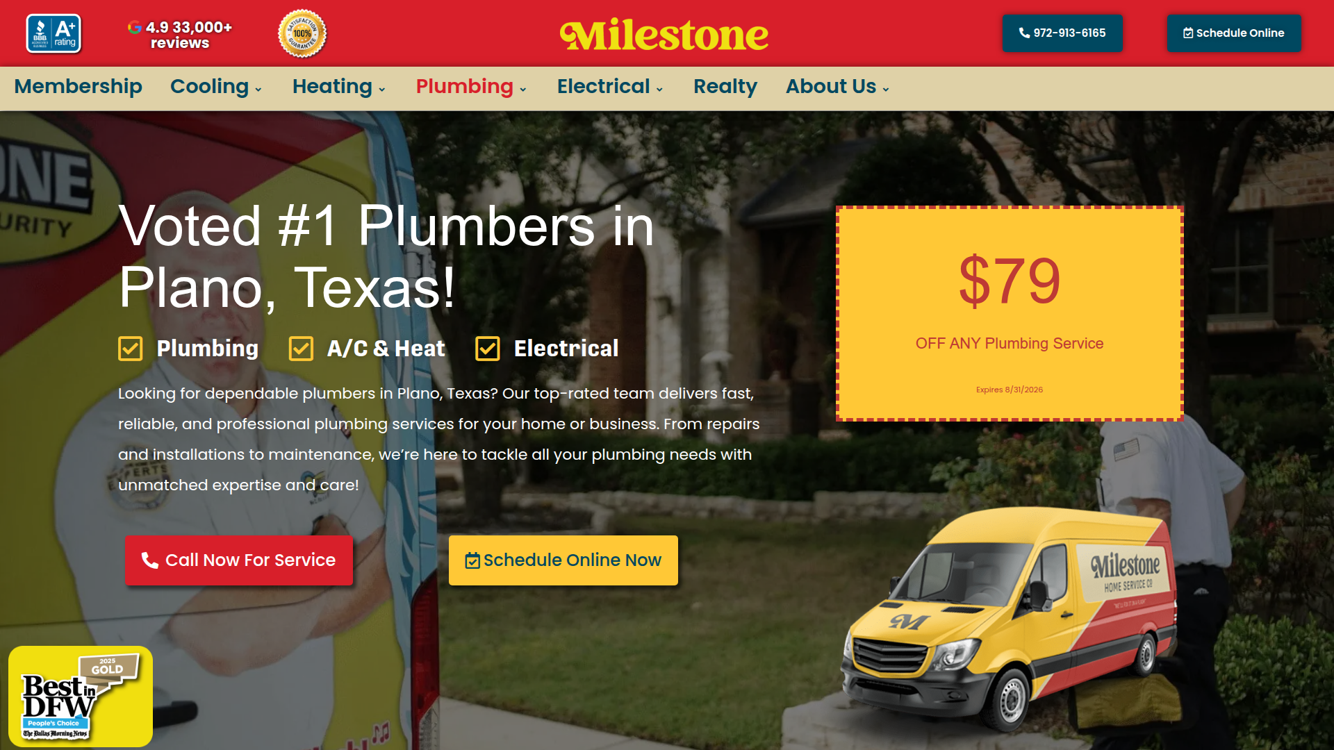 Milestone Electric, A/C, & Plumbing