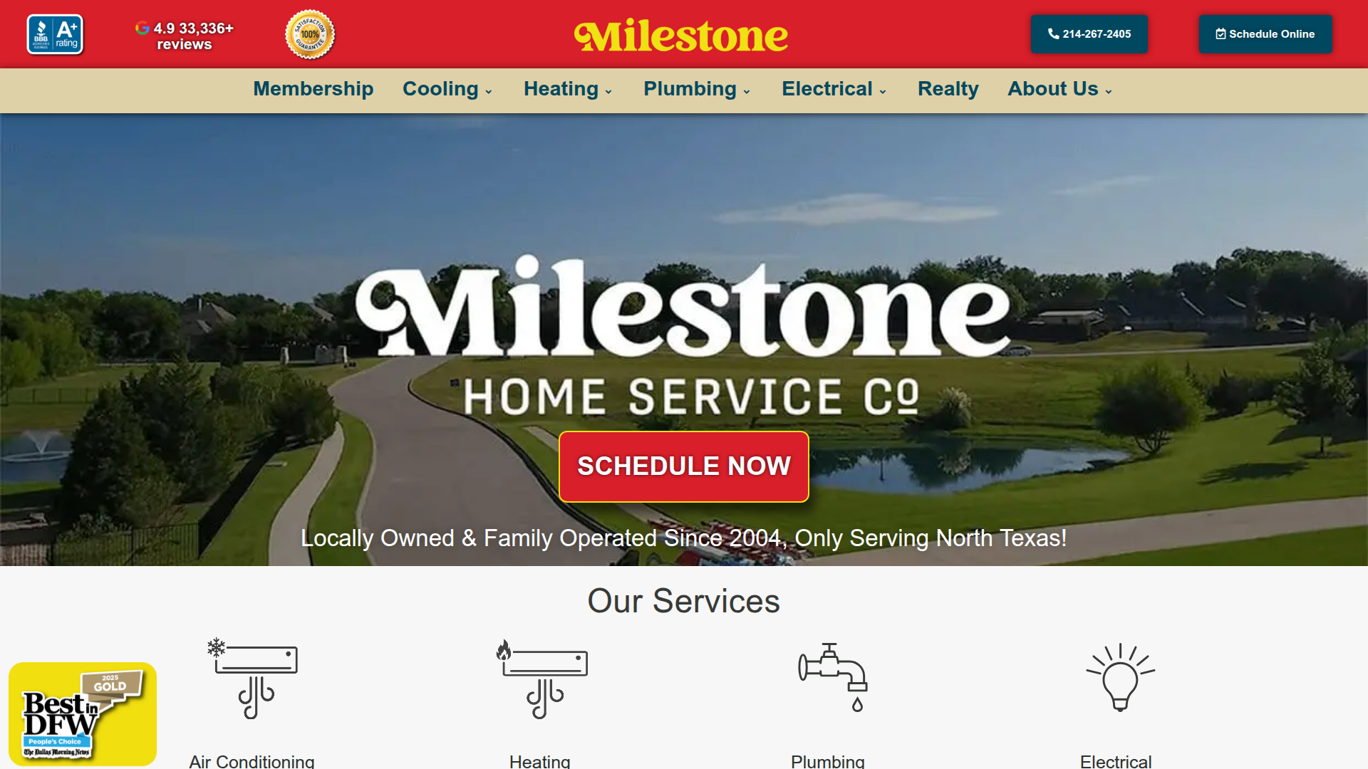 Milestone Electric, A/C, & Plumbing