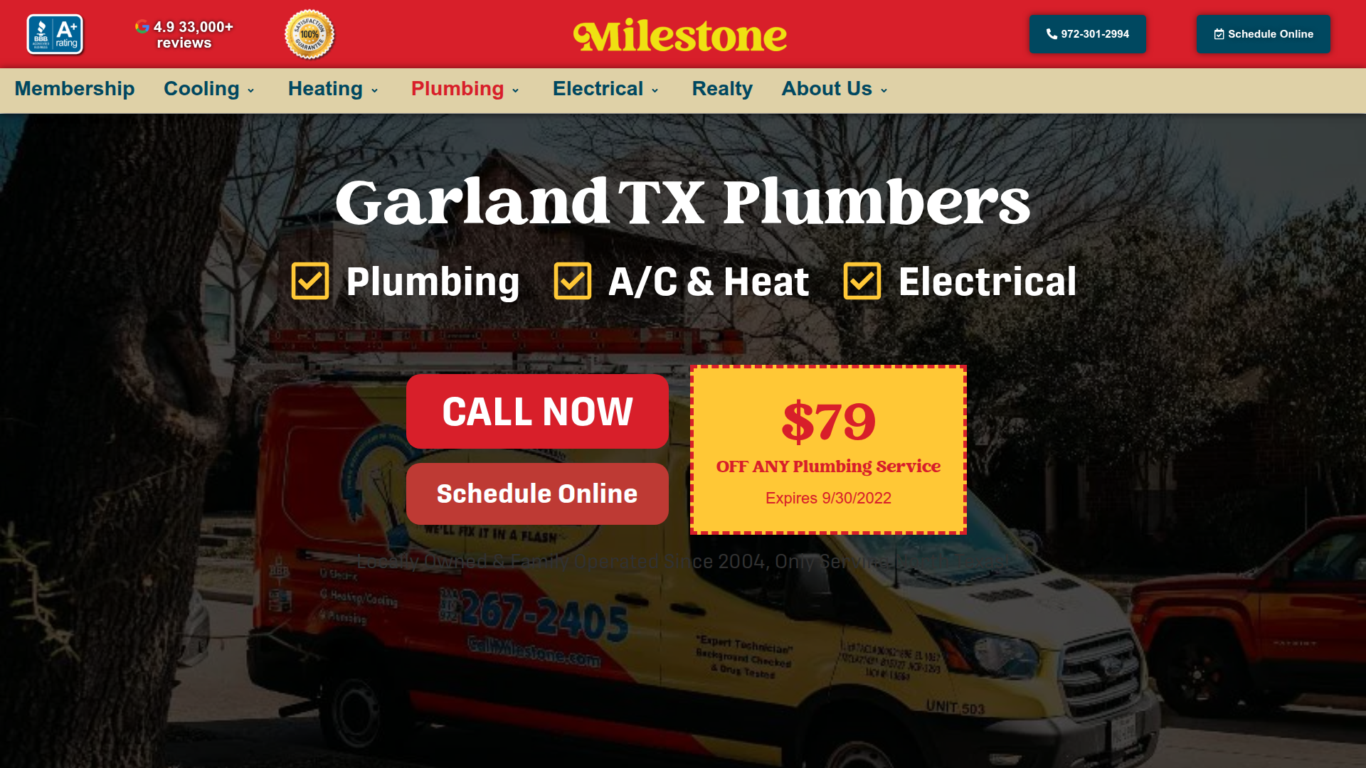 Milestone Electric, A/C, & Plumbing
