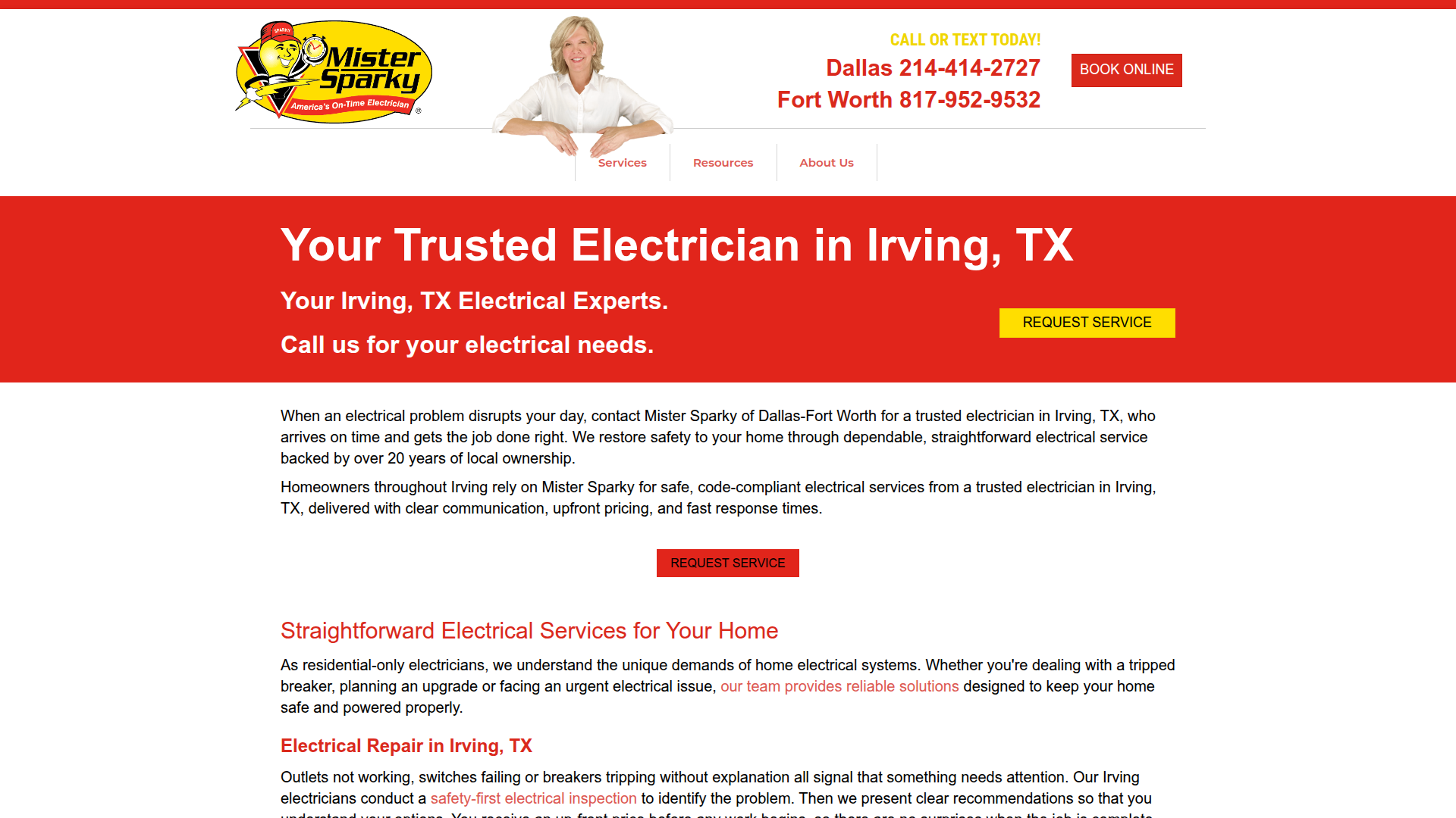 Mister Sparky Electrician DFW