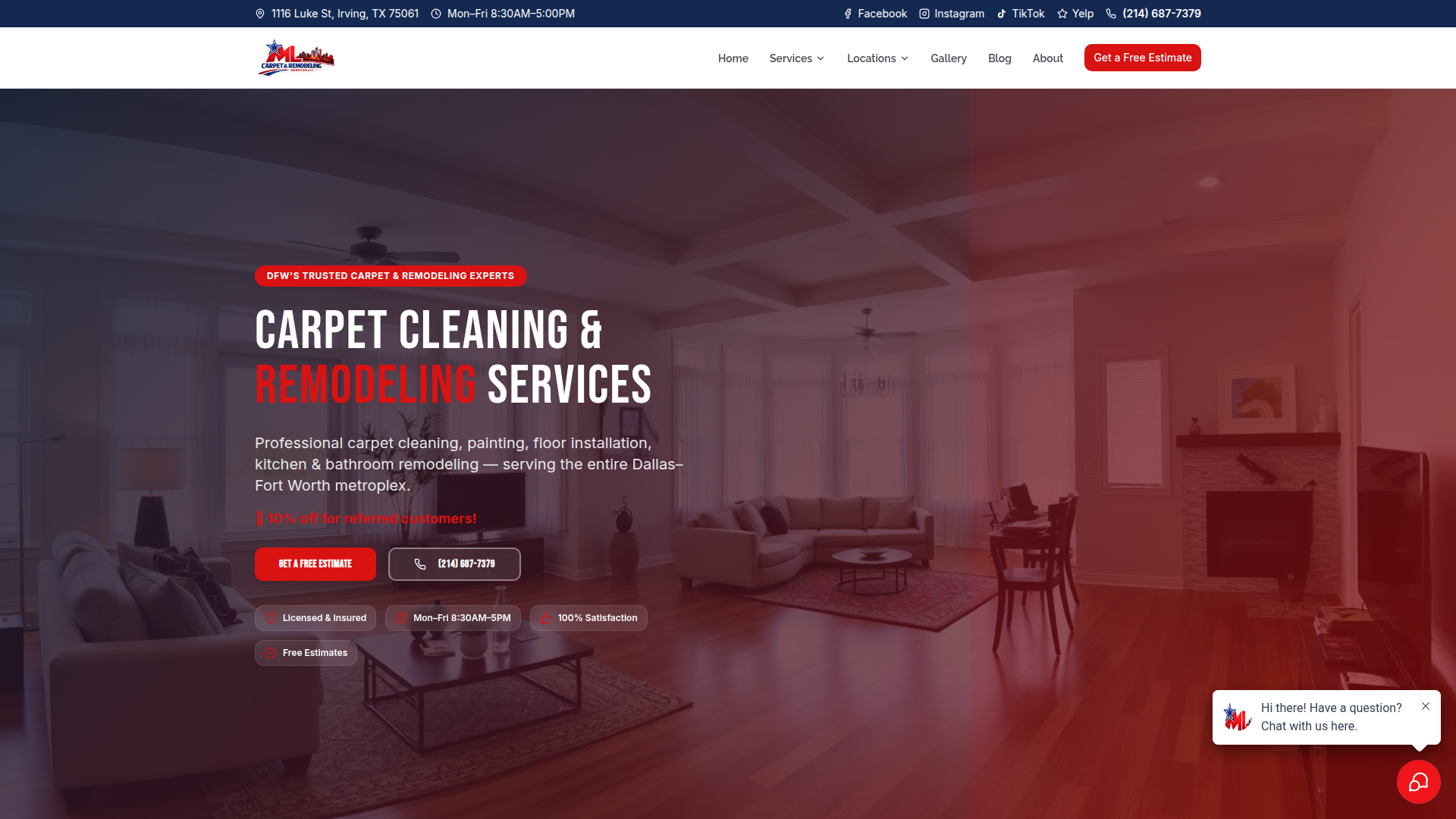 Ml carpet and remodeling services llc