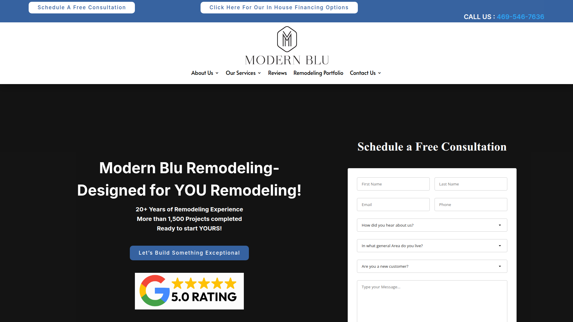 Modern Blu Remodeling