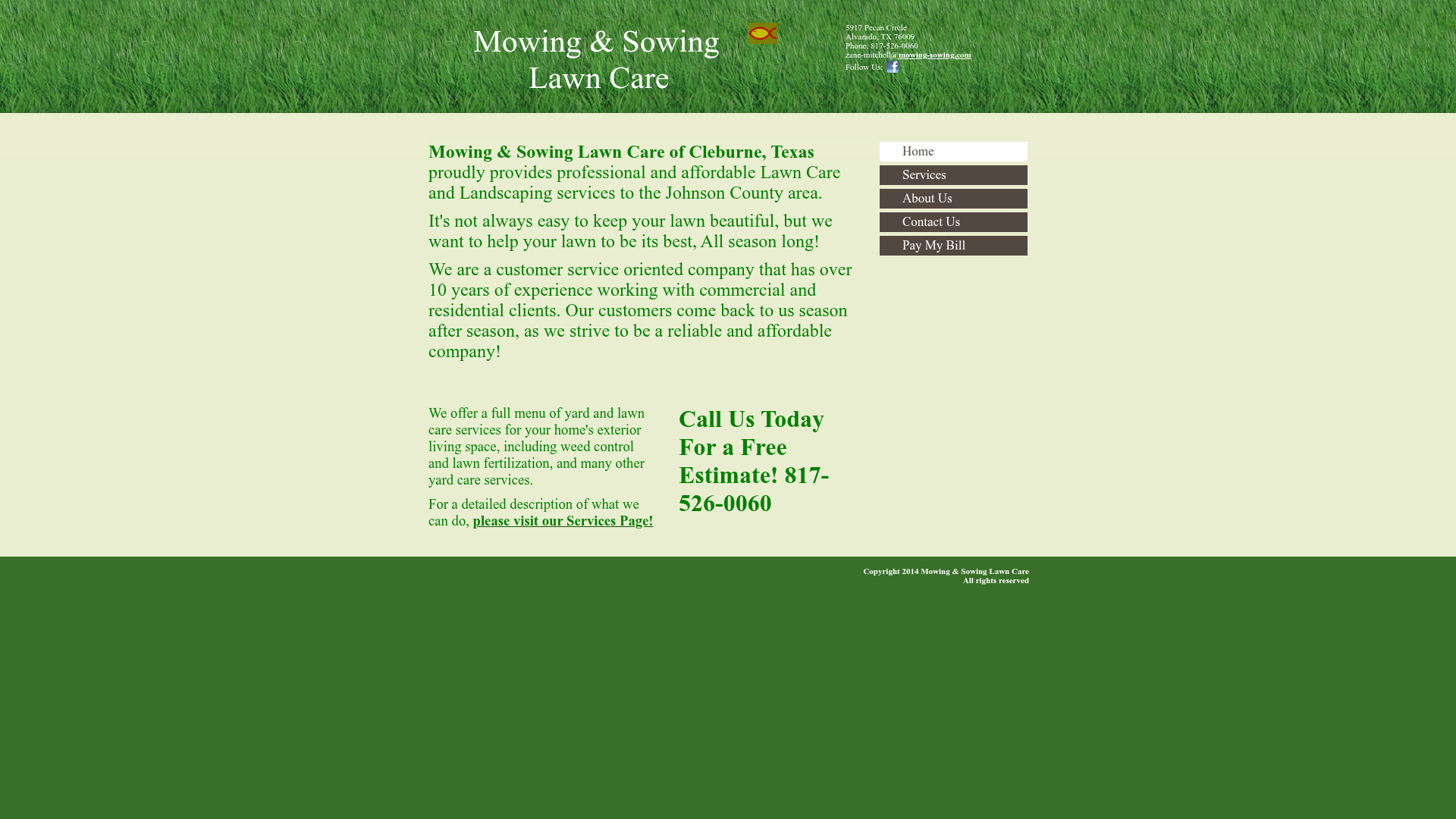 Mowing & Sowing Lawn Care and Tree Service