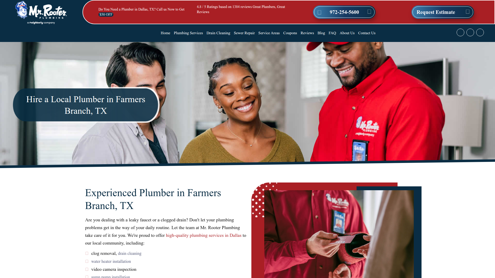Mr. Rooter Plumbing of Farmers Branch