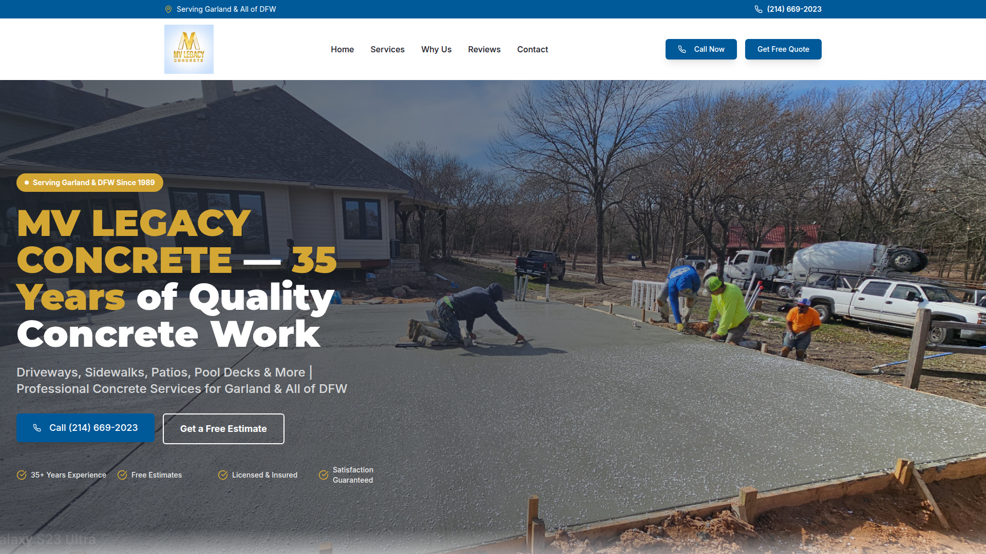 MV LEGACY CONCRETE