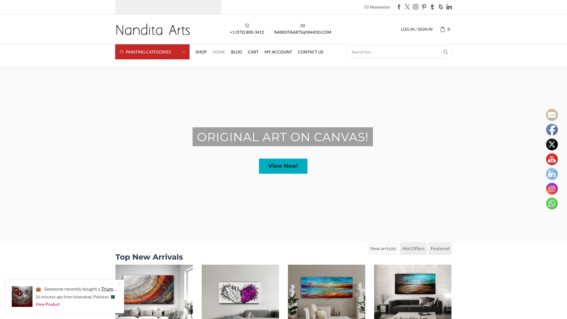 Nandita Art - Modern & Contemporary Art Paintings for Sale in Dallas, Texas & USA