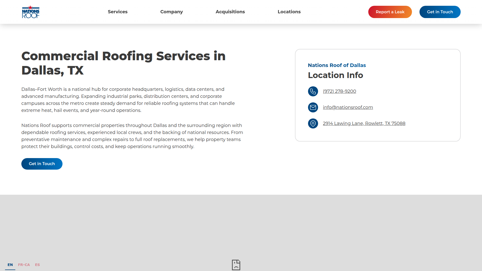 Nations Roof