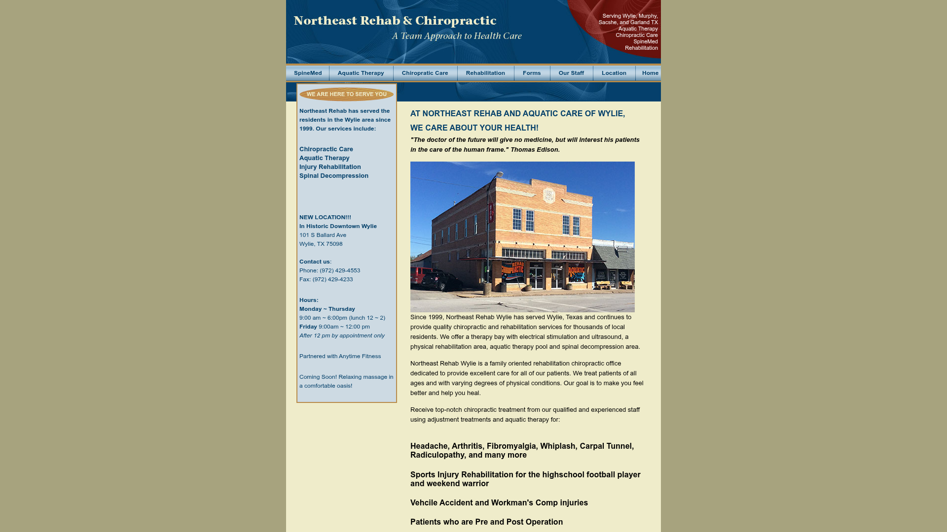 Northeast Rehab Chiropractic and Aquatic Therapy