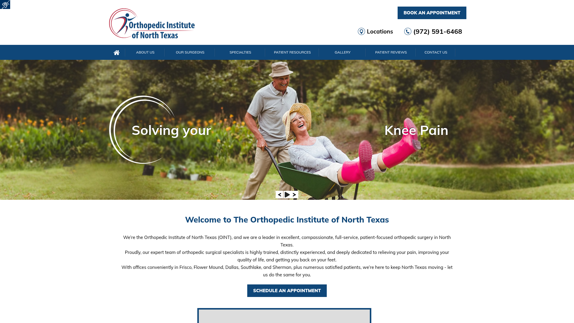 Orthopedic Institute of North Texas (OINT) Farmers Branch Location