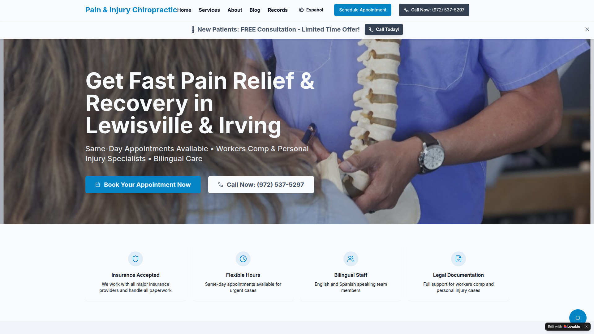 Pain and Injury Chiropractic