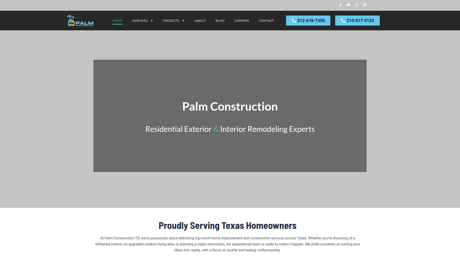 Palm Construction Dallas
