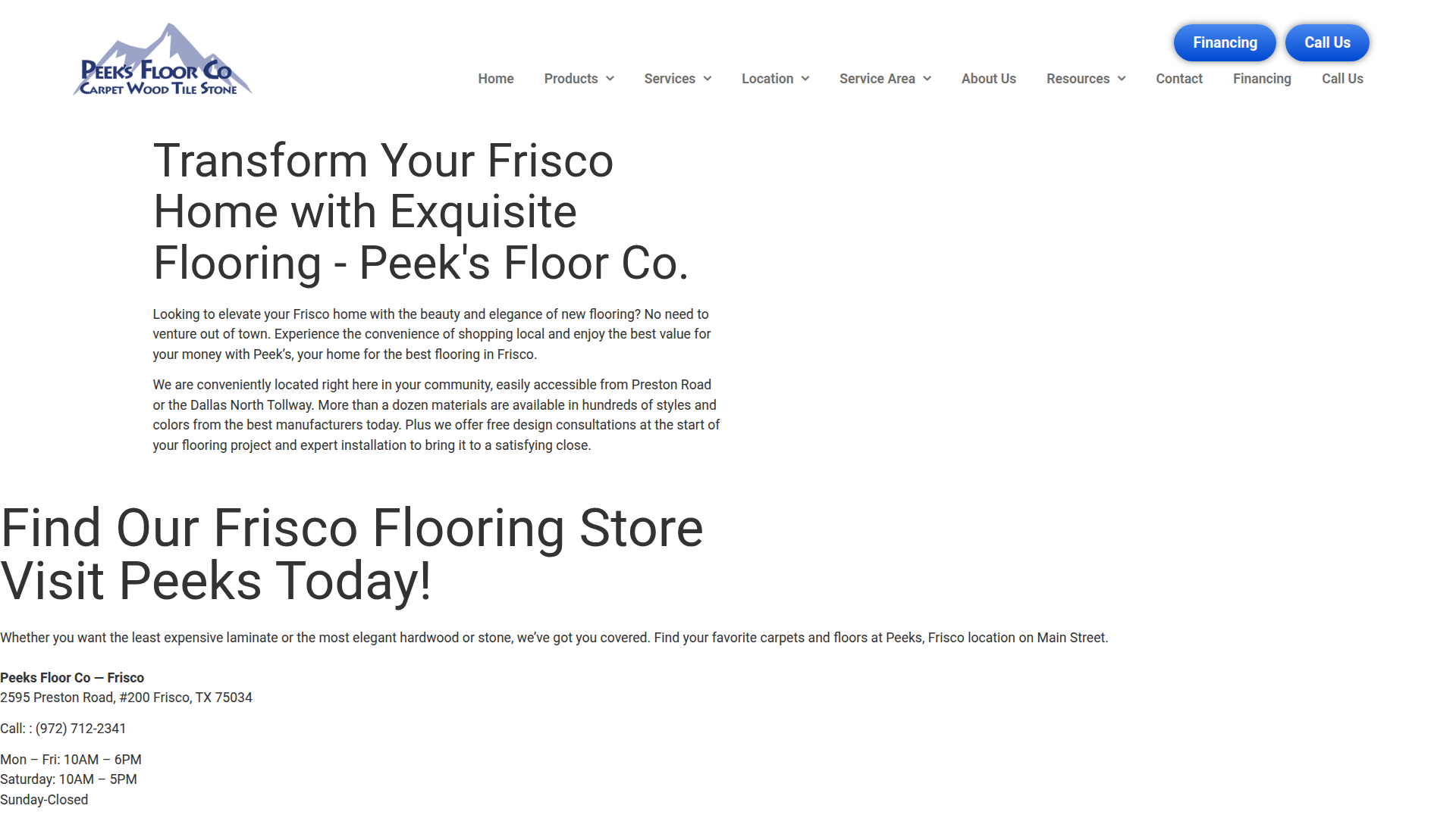 Peek's Floor Co.
