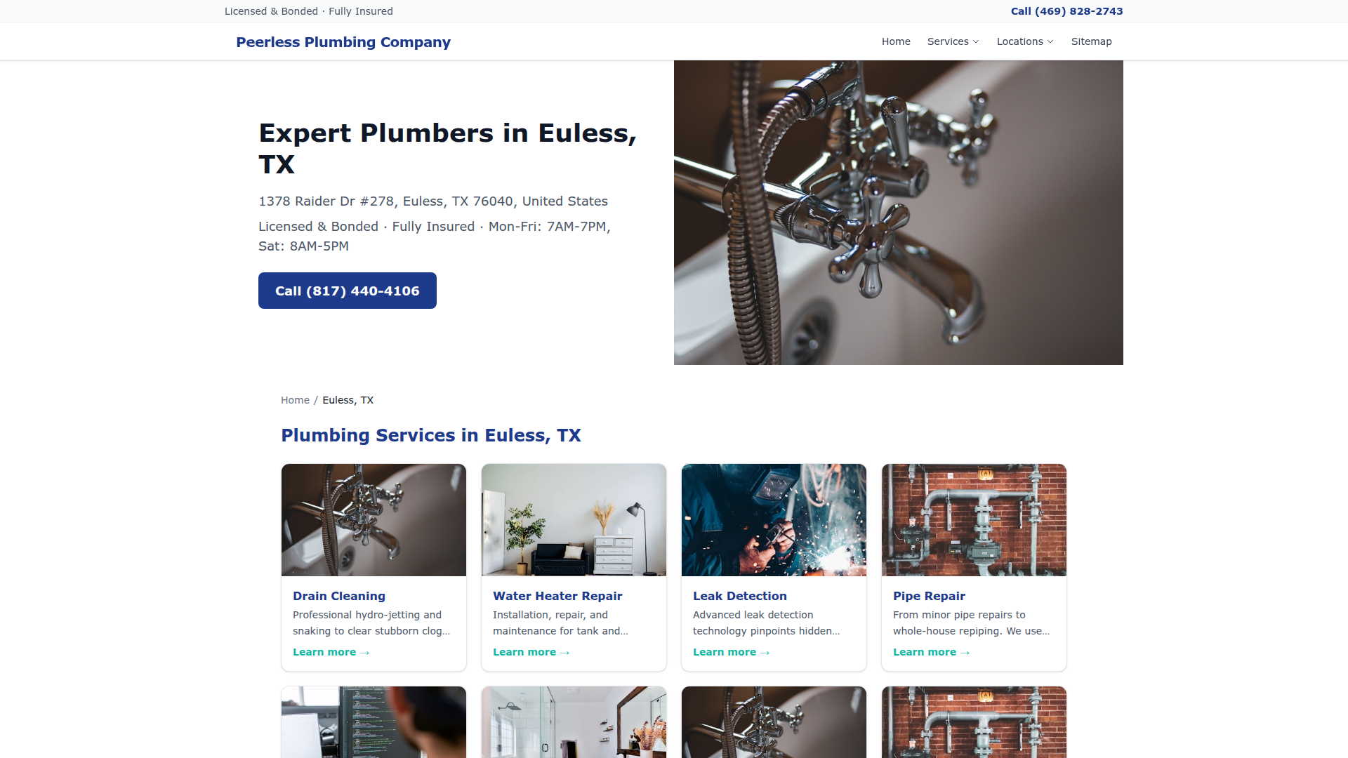 Peerless Plumbing Company-Euless