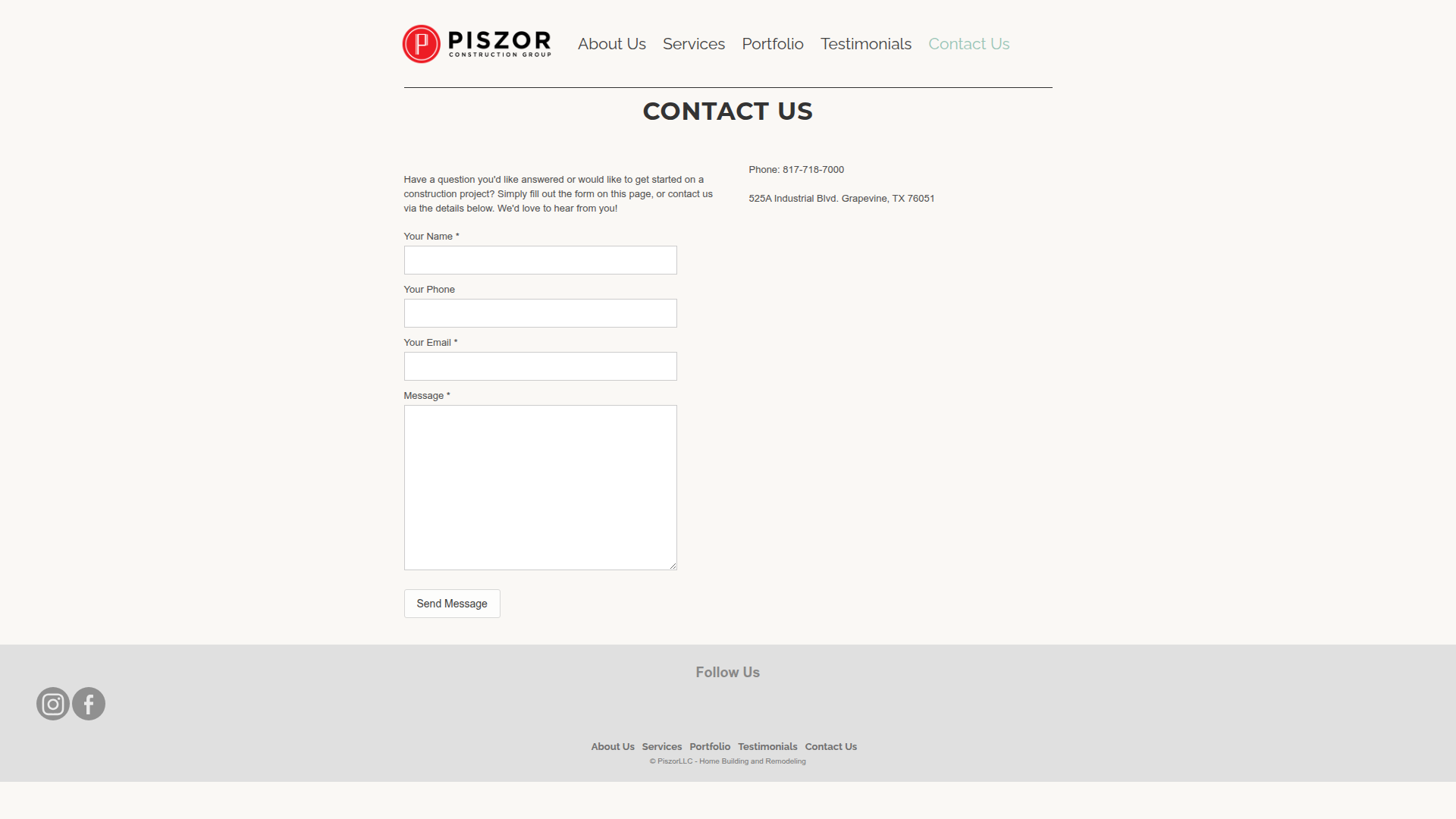 Piszor Construction Group