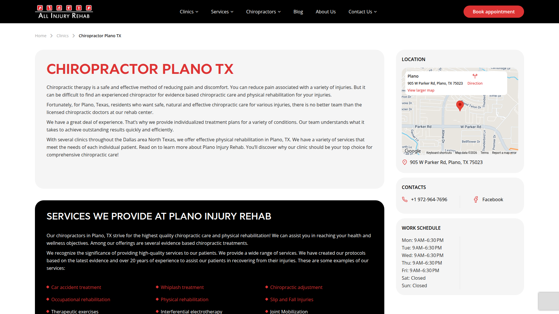 Plano Injury Rehab & Chiropractic