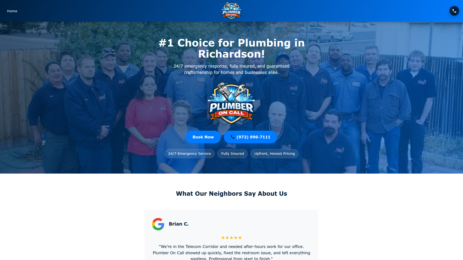 Plumber On Call of Richardson