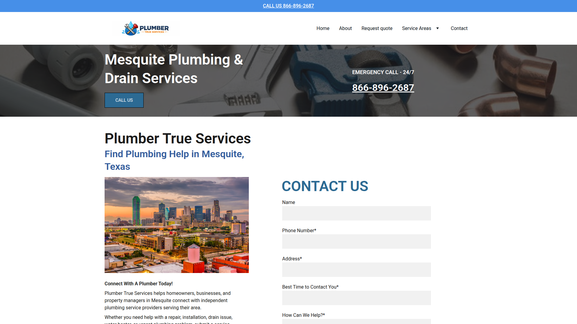 Plumber True Services of Mesquite, TX
