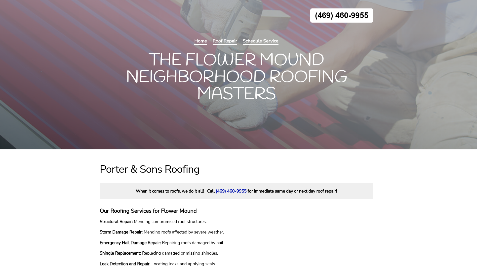 Porter & Sons Roofing