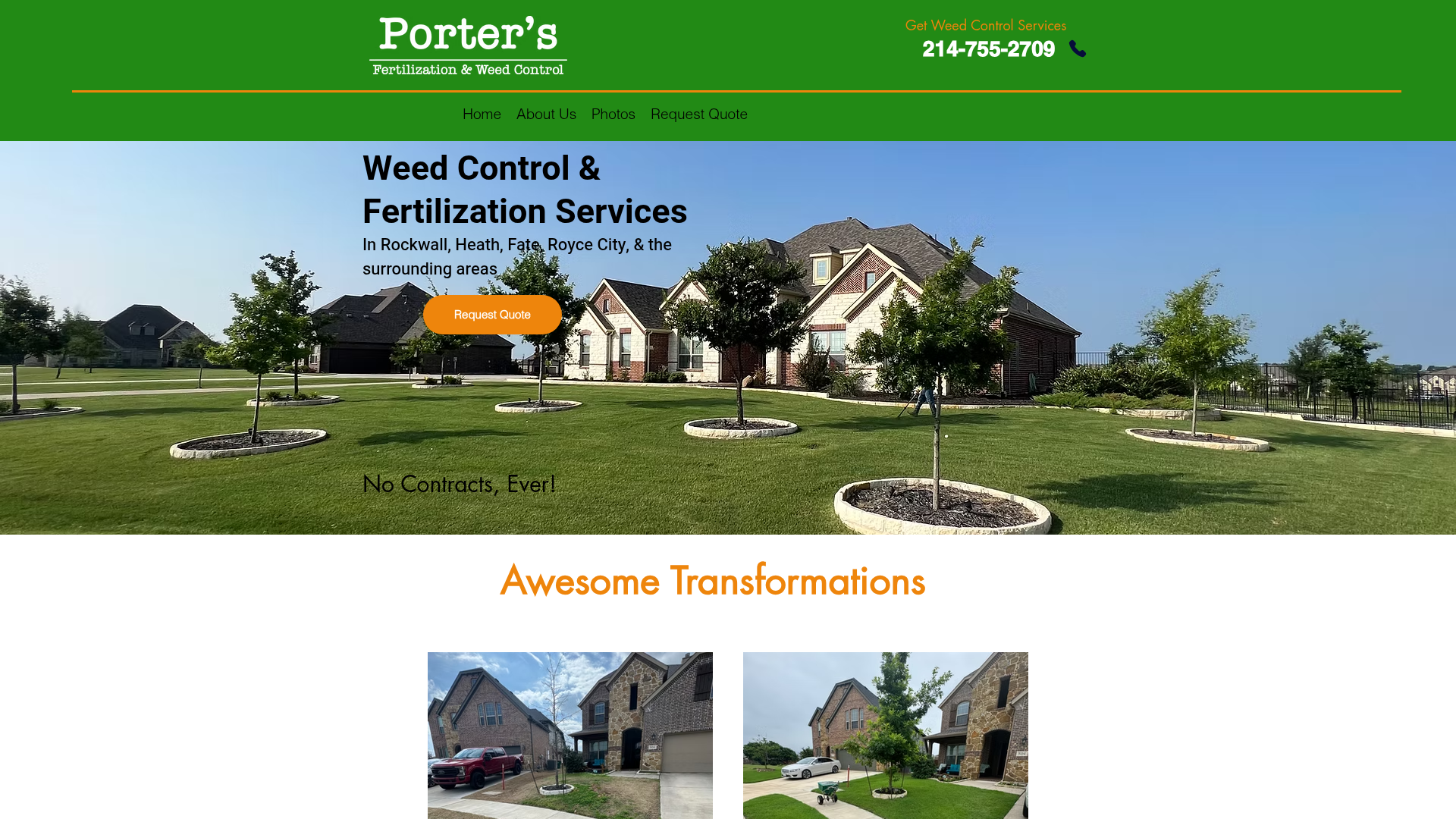 Porters Fertilization & Weed Control - Rockwall