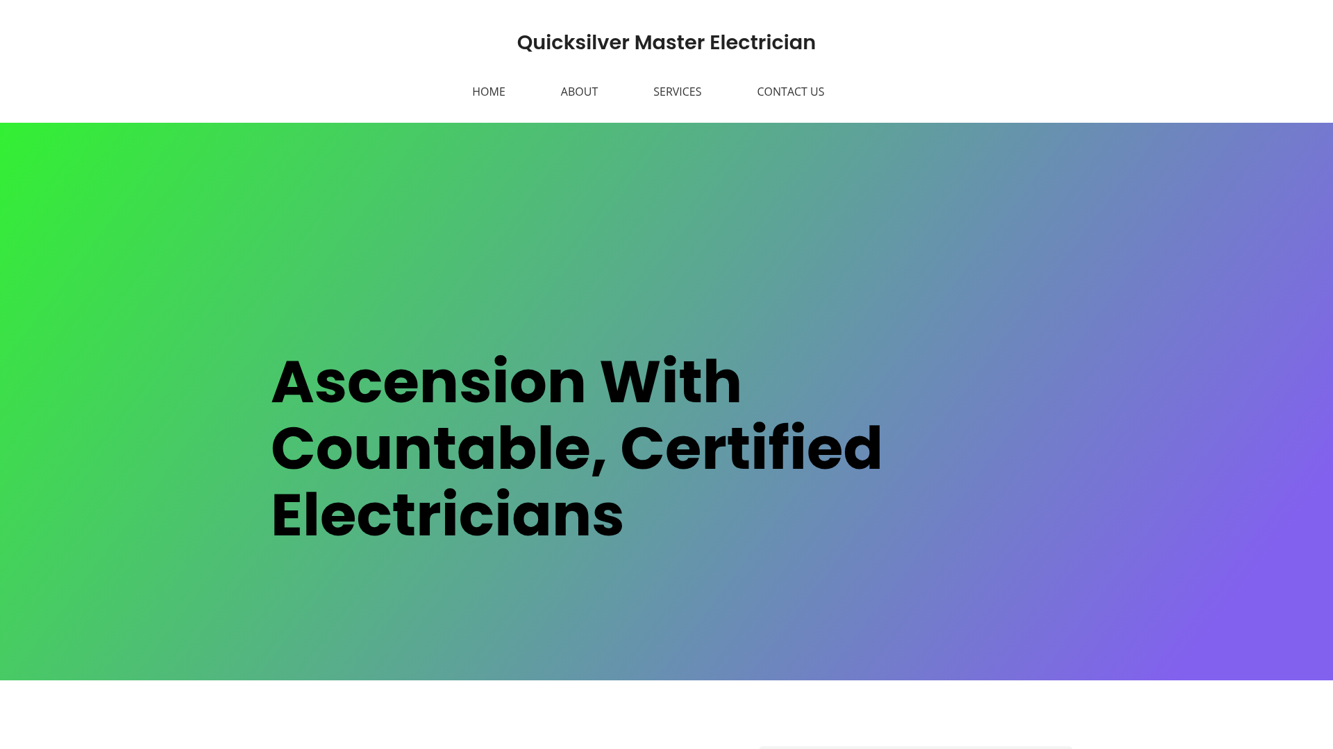 Quicksilver Master Electrician