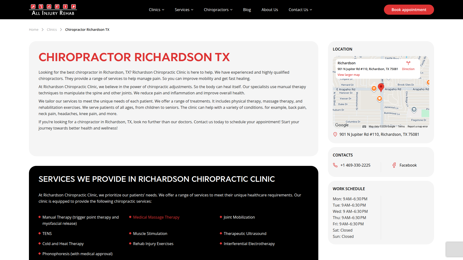 Richardson Injury Rehab & Chiropractic