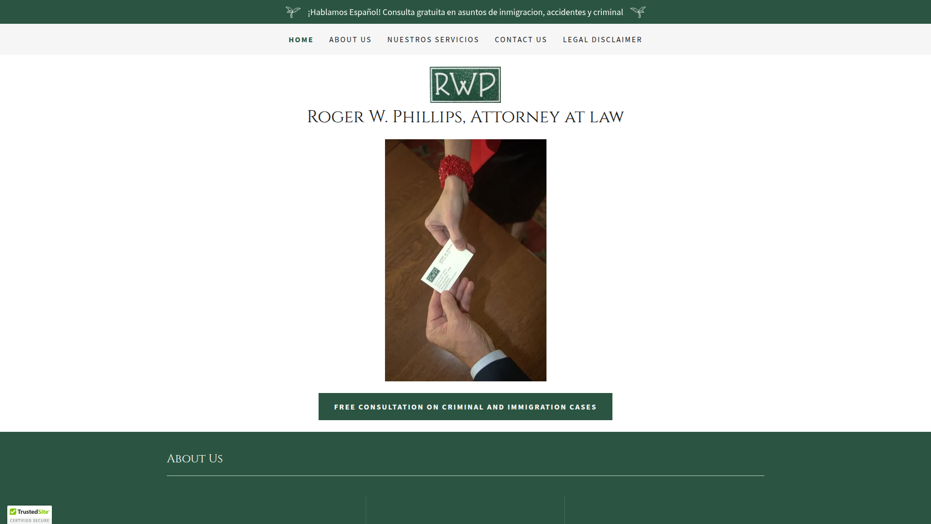 Roger W. Phillips, Attorney at Law, Abogado