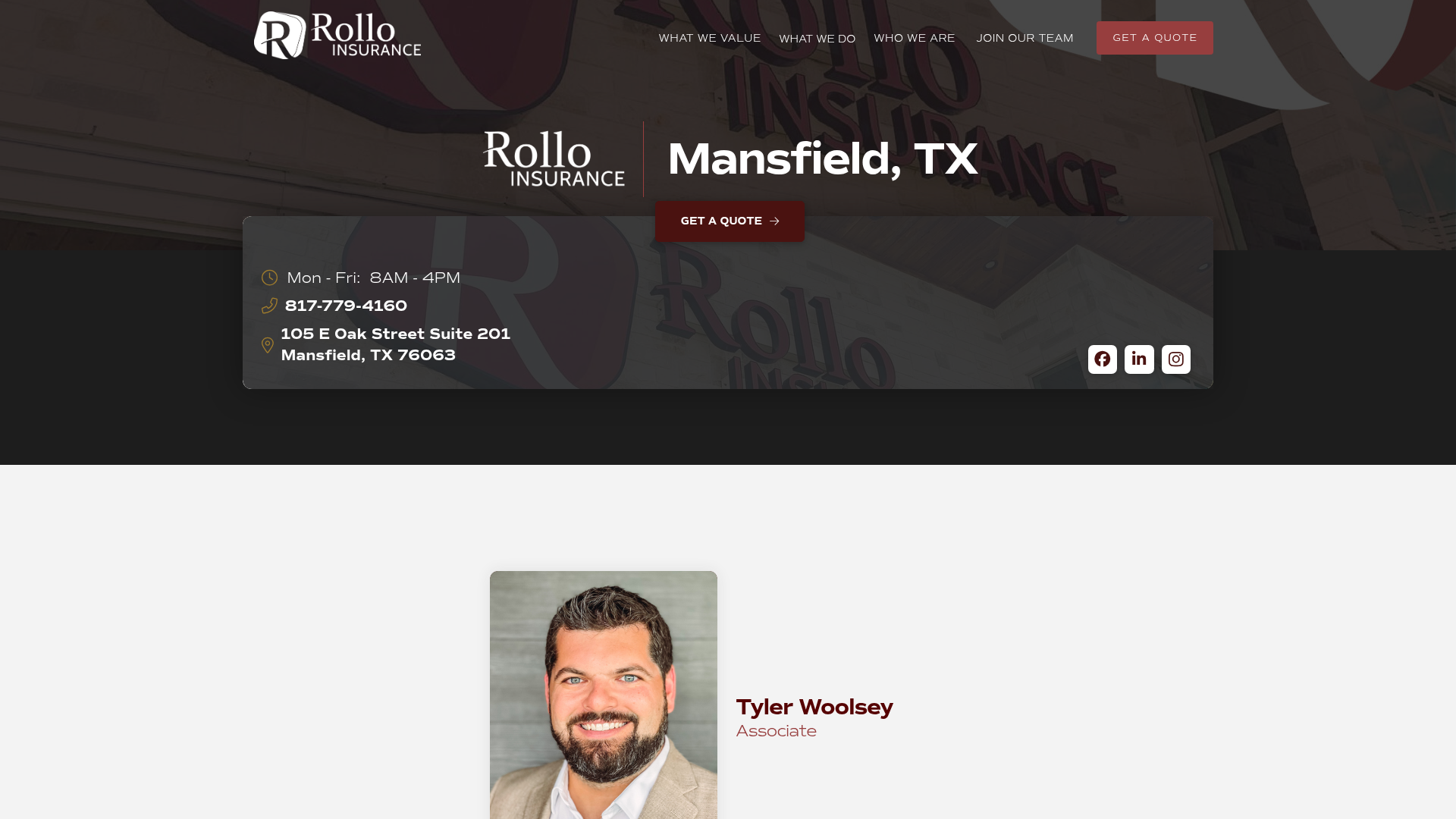 Rollo Insurance Mansfield