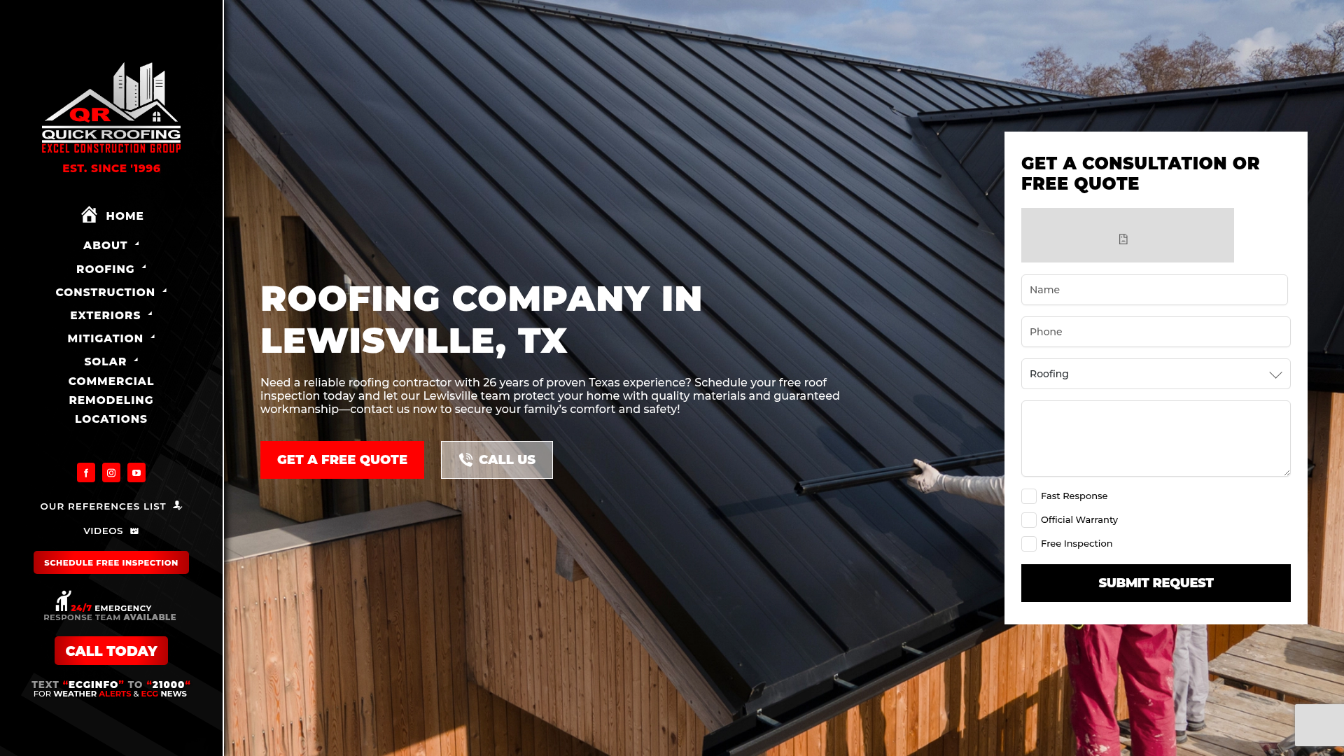 Roofing company in Lewisville | Excel Construction Group