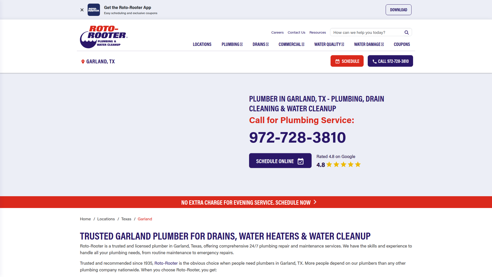 Roto-Rooter Plumbing & Water Cleanup