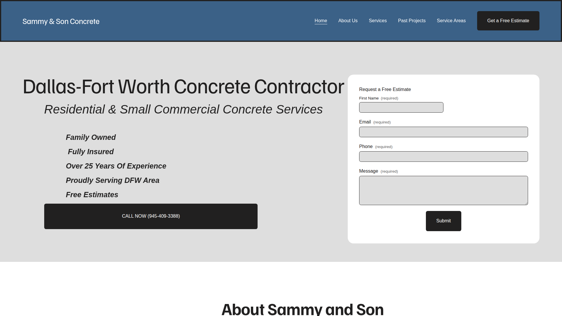 Sammy and Son Concrete