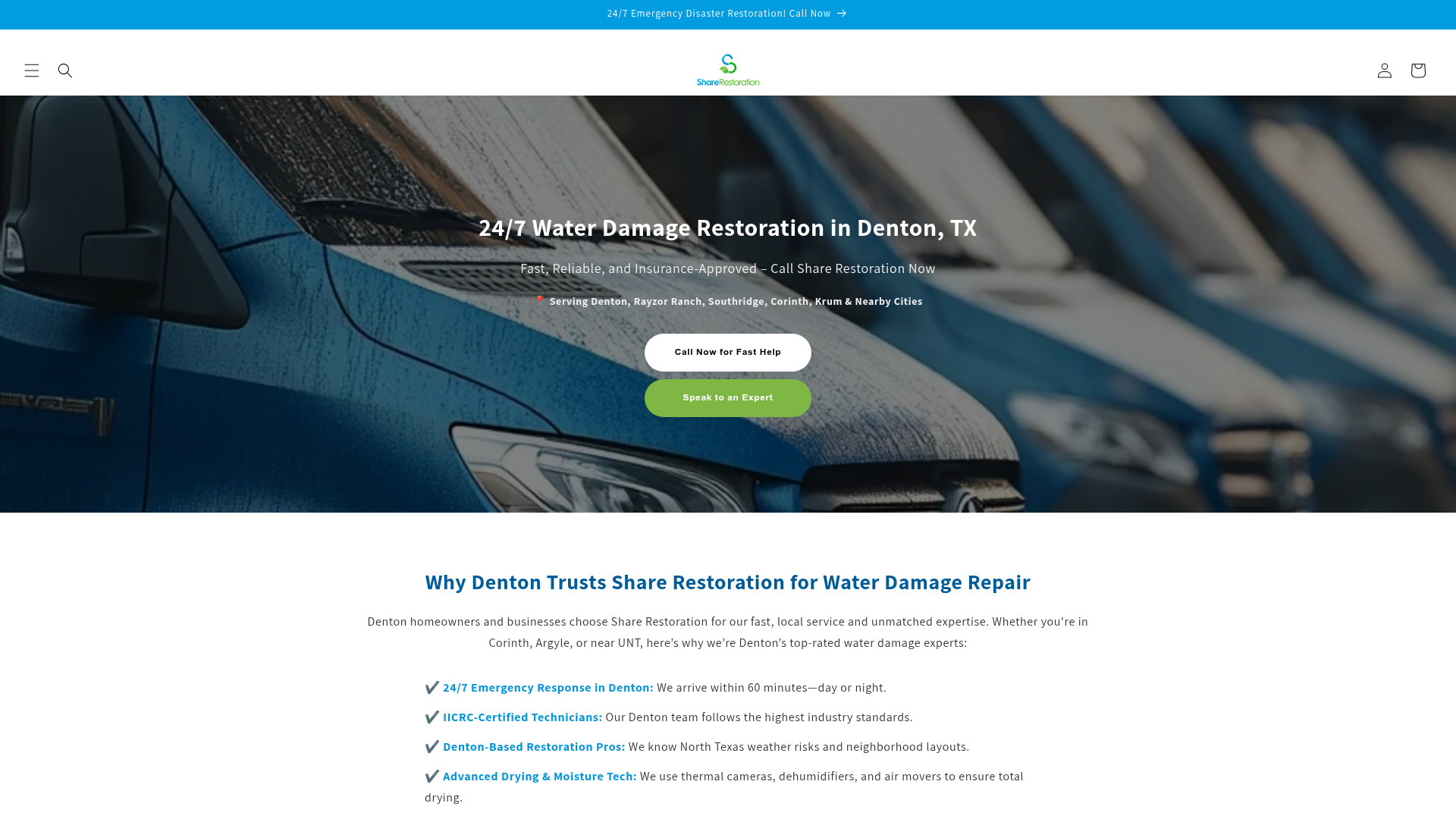 Share Restoration of Denton