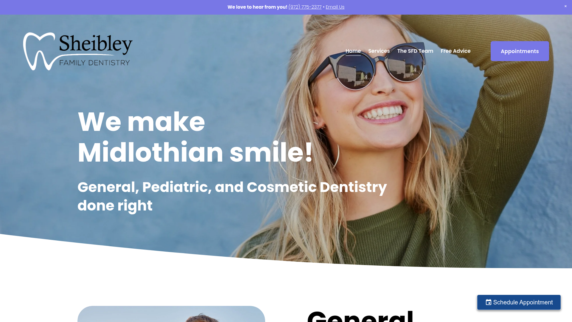 Sheibley Family Dentistry • General, Pediatric, and Cosmetic Dentistry. We make Midlothian Texas smile!