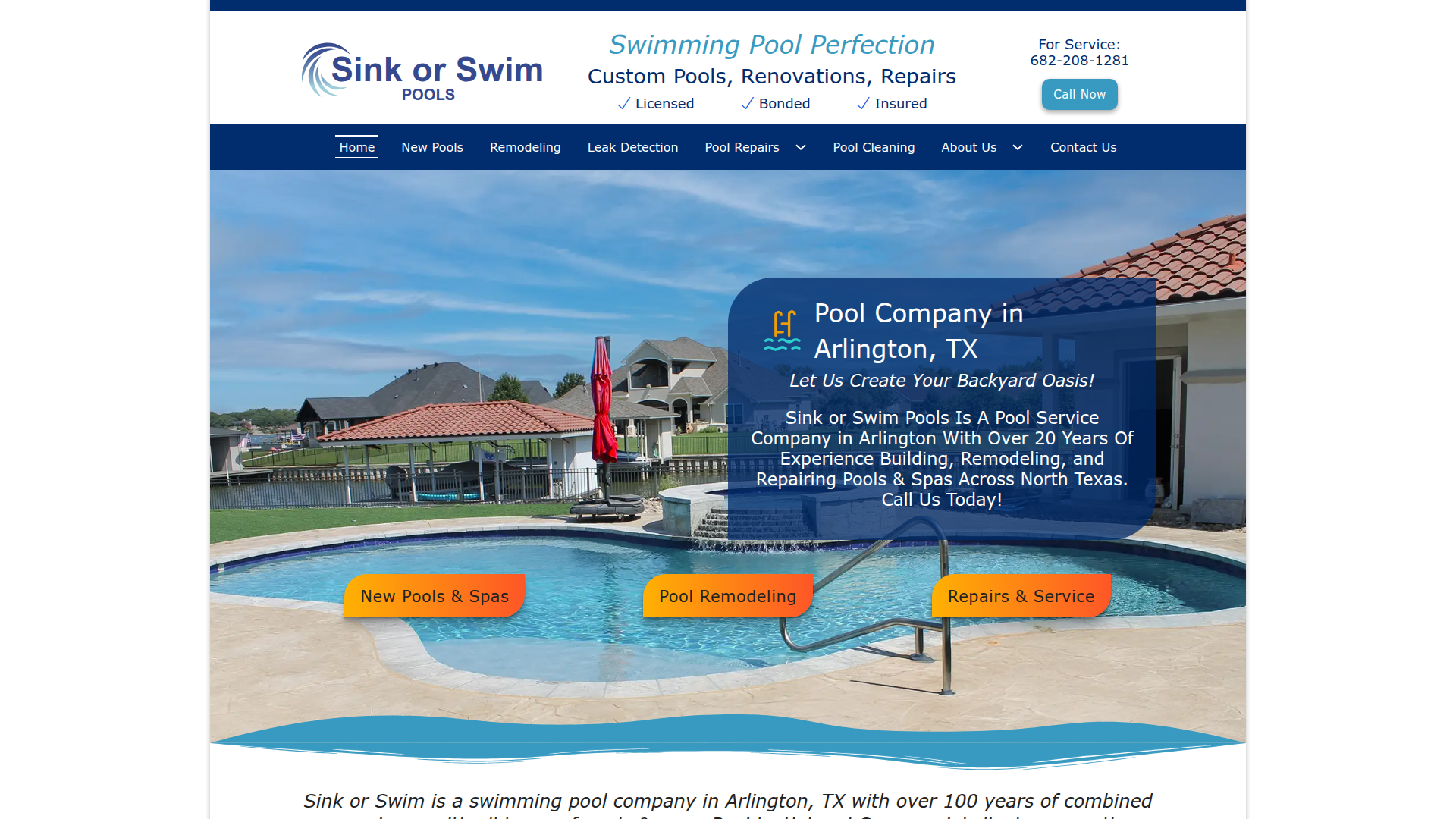 Sink Or Swim Pools, LLC