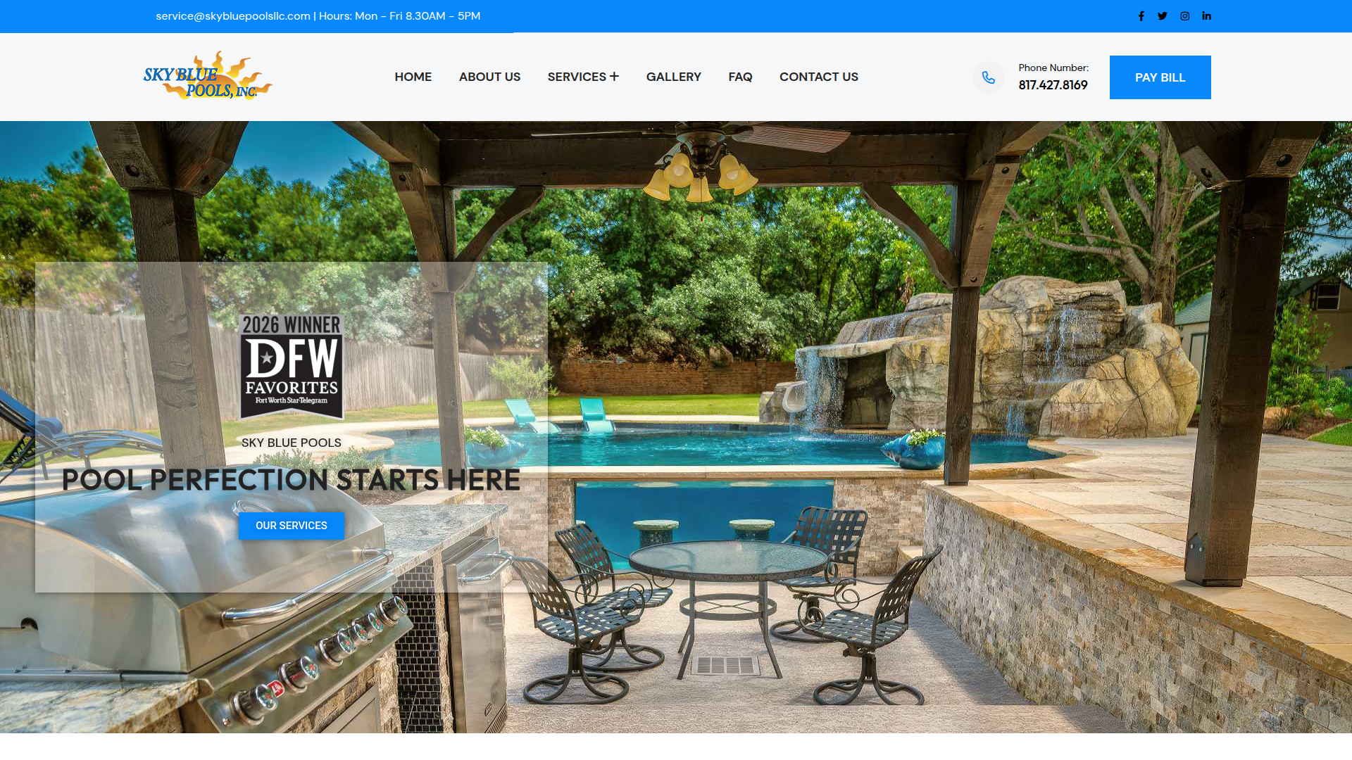 Sky Blue Pools Inc