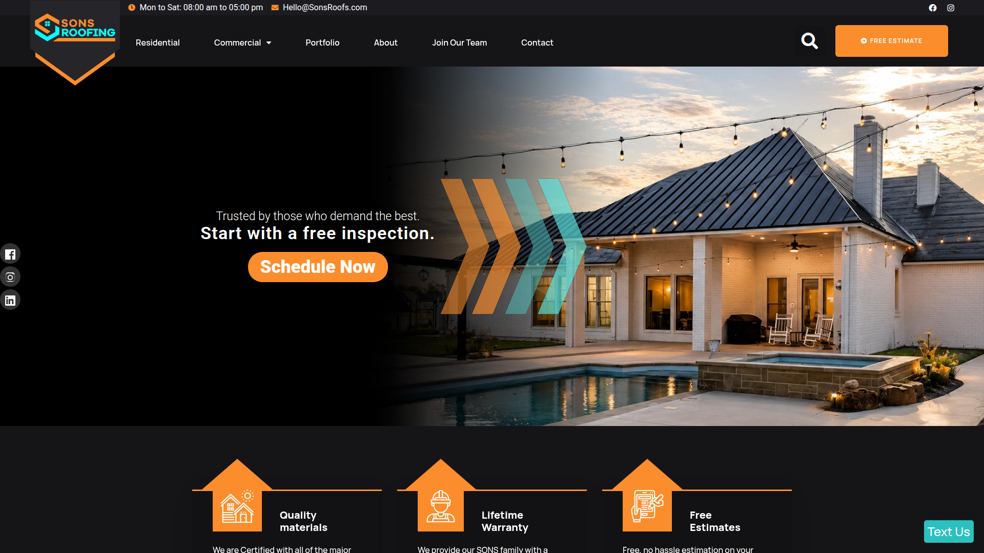 SONS ROOFING