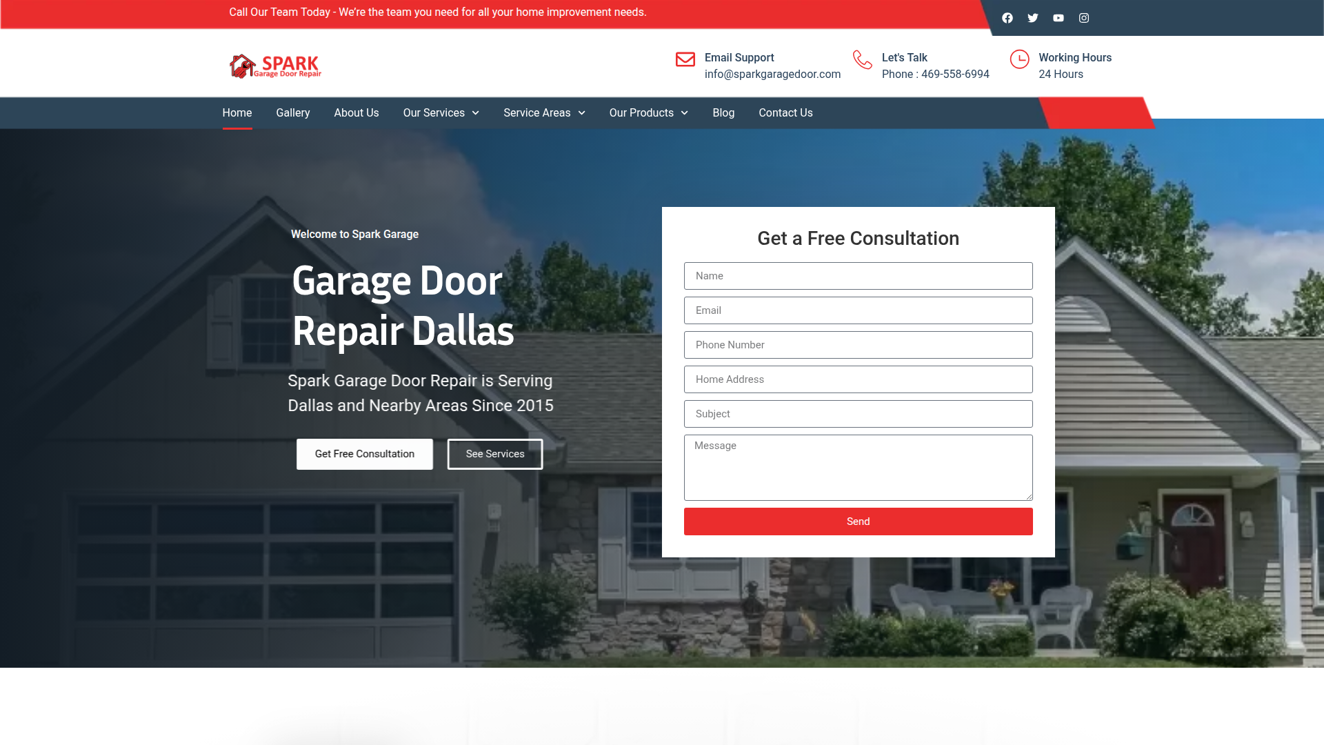 Spark Garage Door Colony