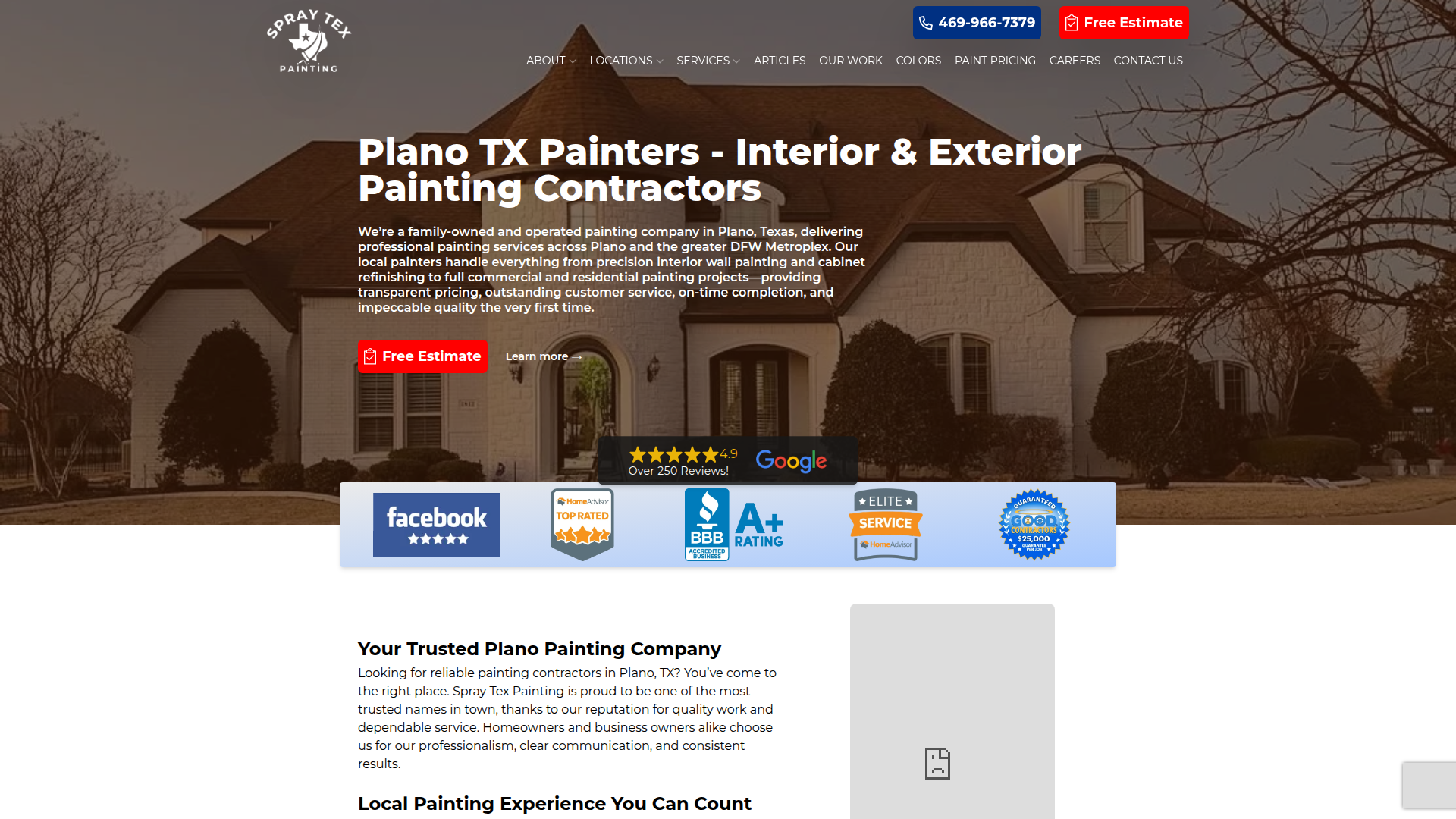 Spray Tex Painting