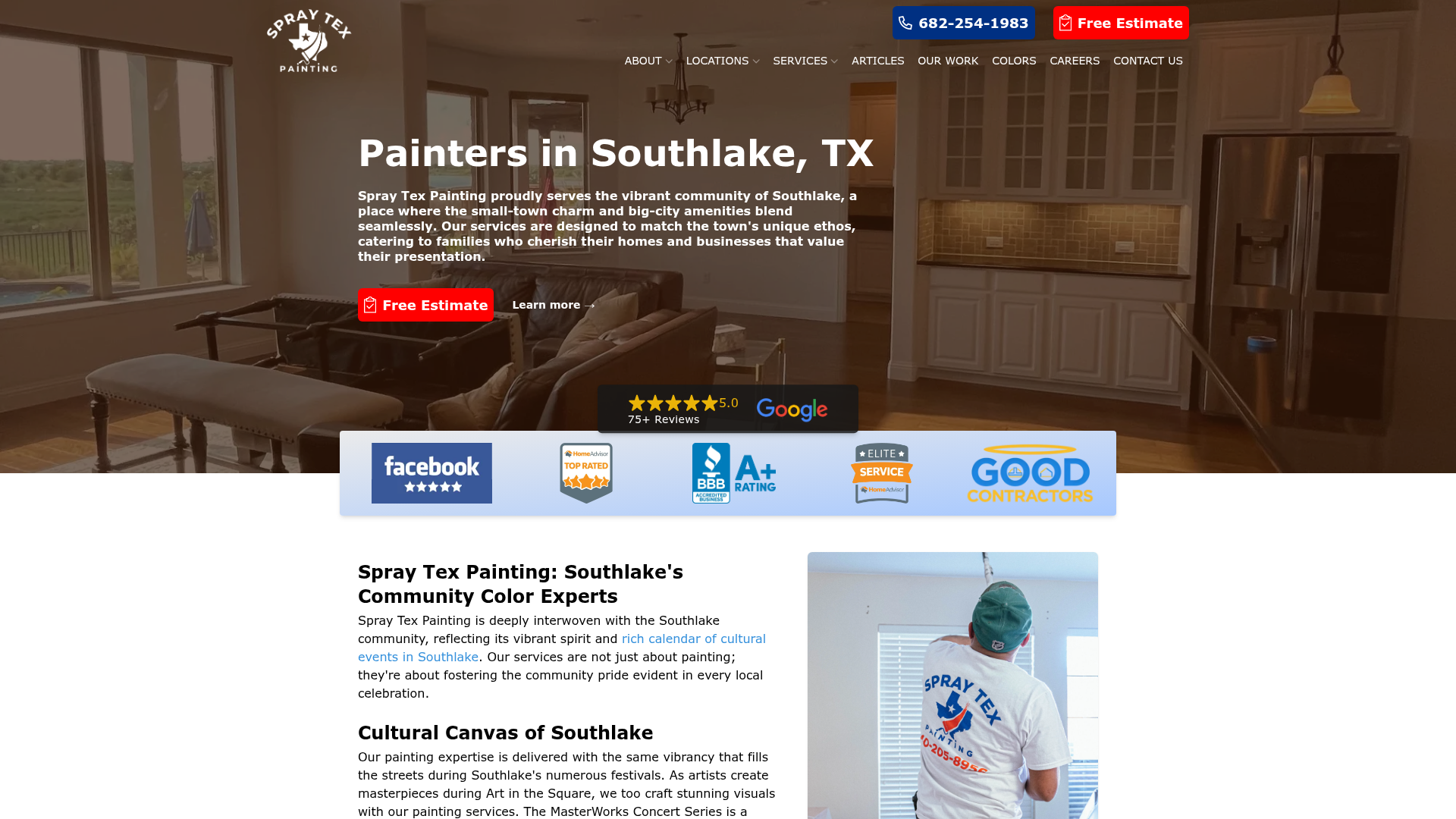 Spray Tex Painting