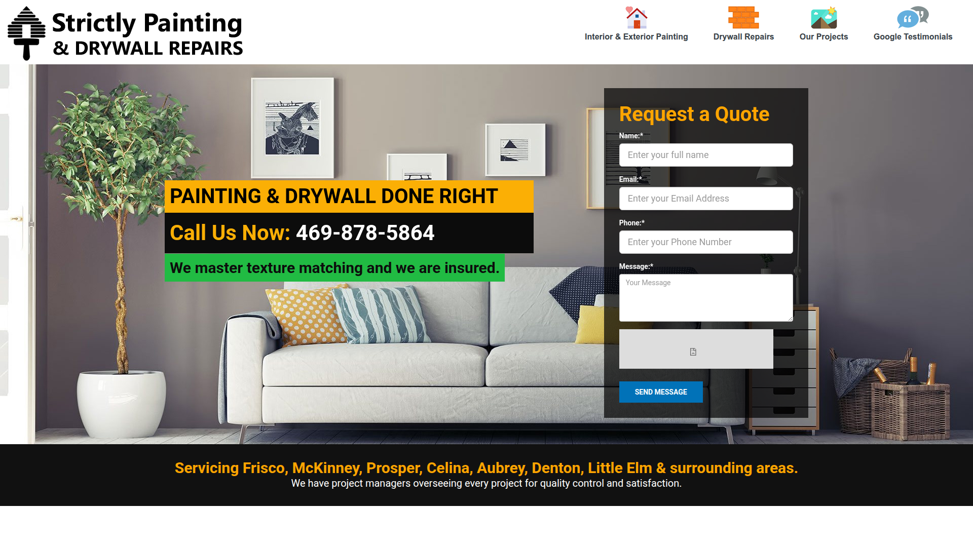 Strictly Painting and Drywall Repairs