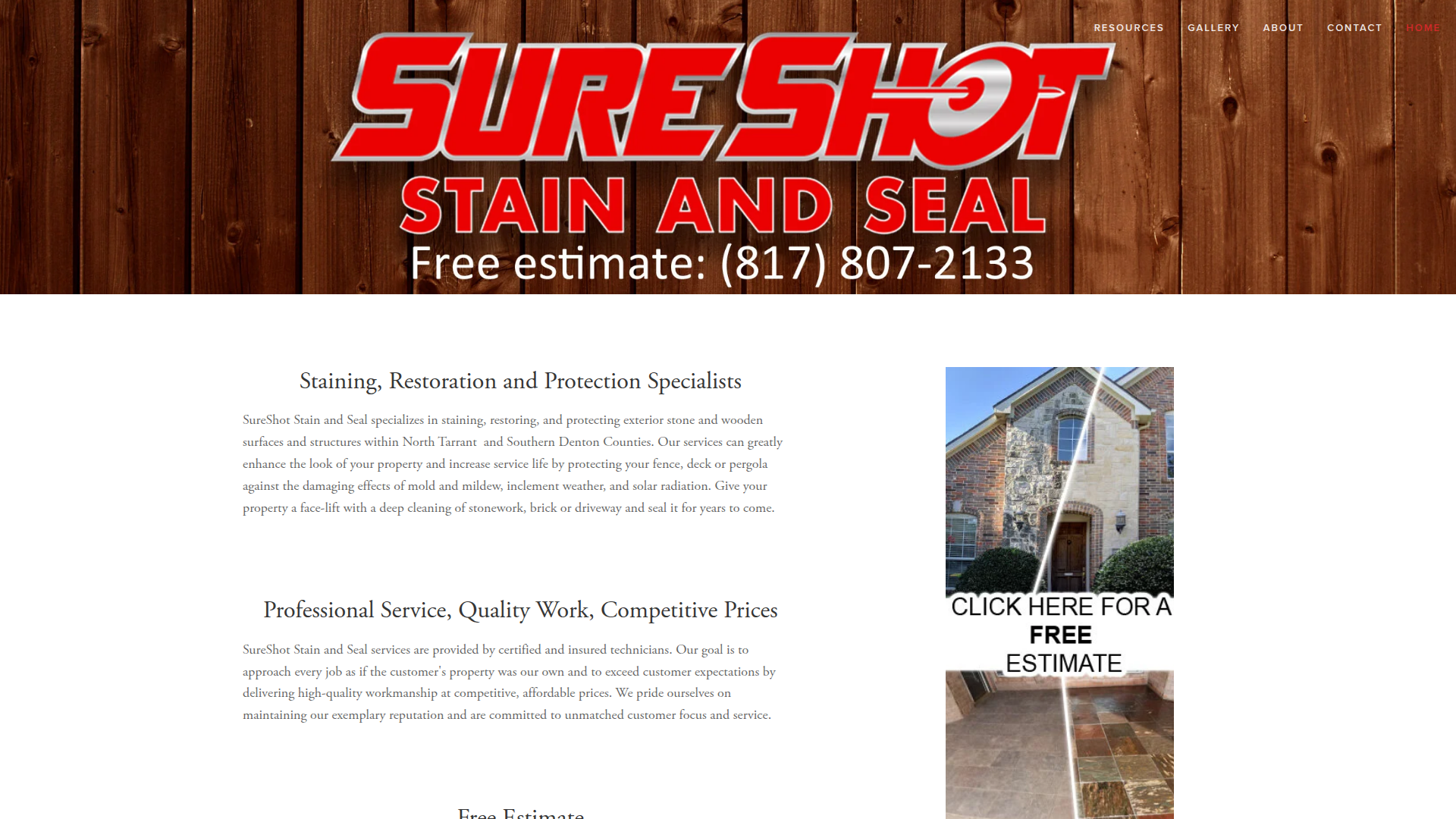 Sure Shot Stain and Seal