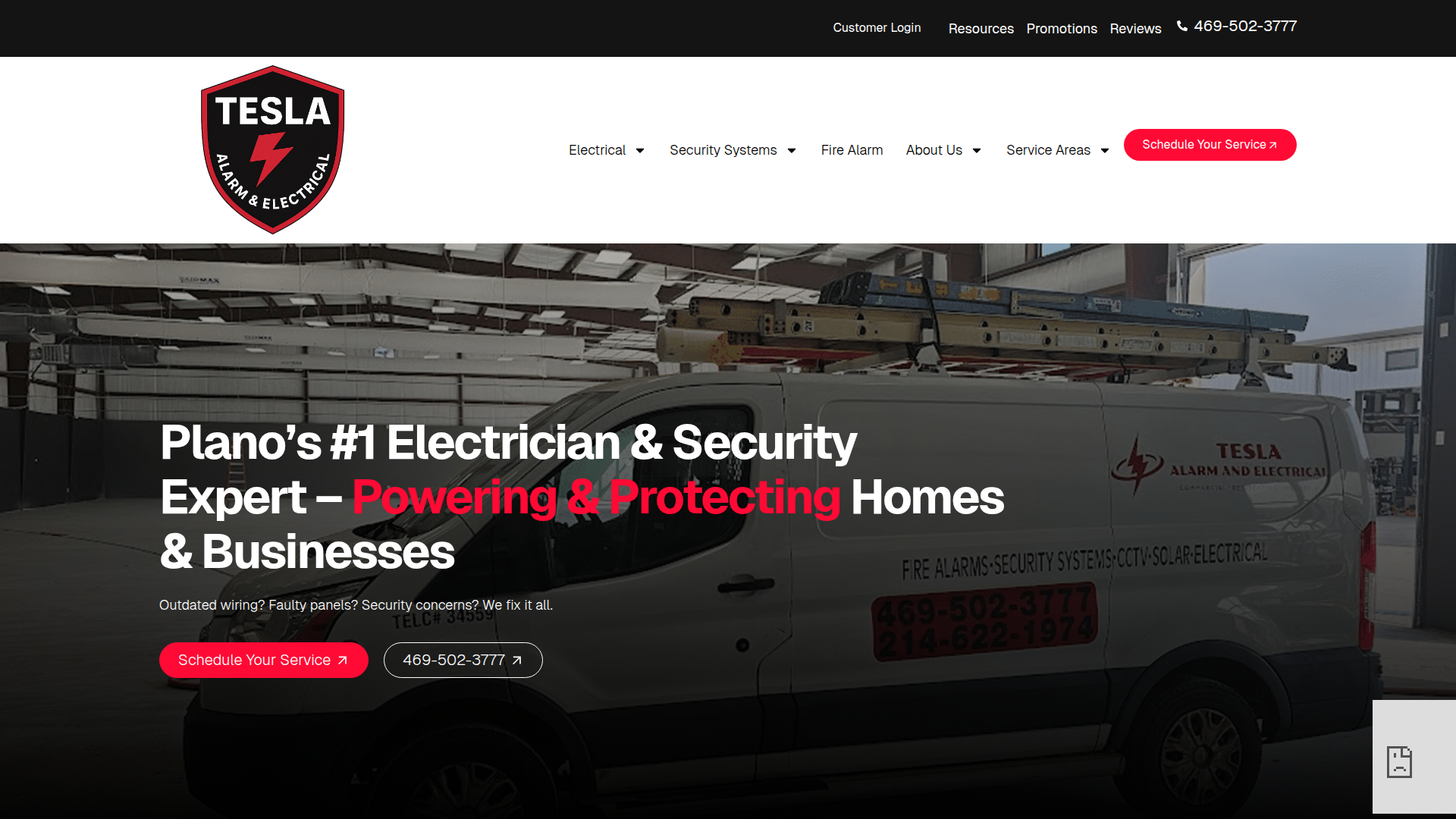 Tesla Alarm and Electrical