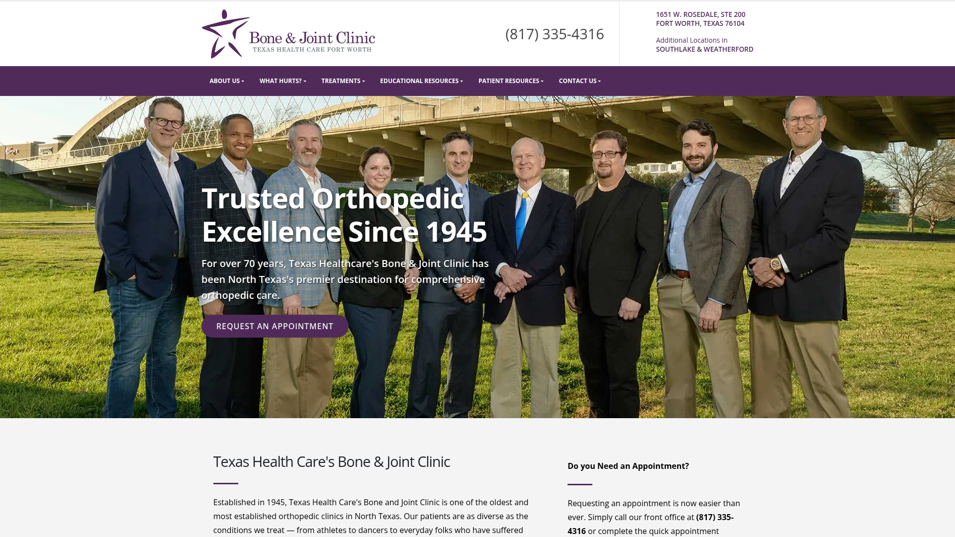 Texas Health Care - Bone & Joint Orthopedic Clinic