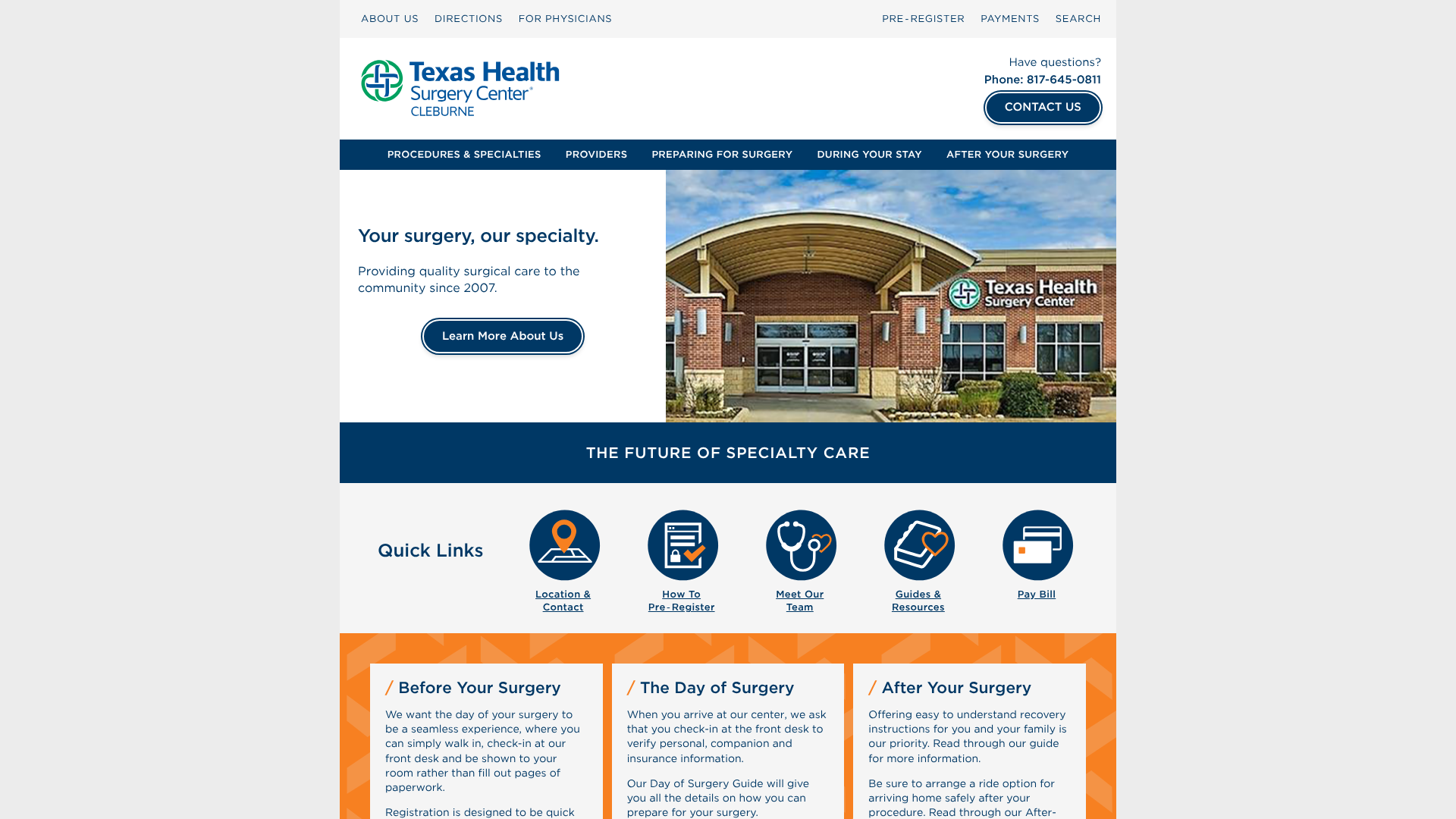 Texas Health Surgery Center Cleburne