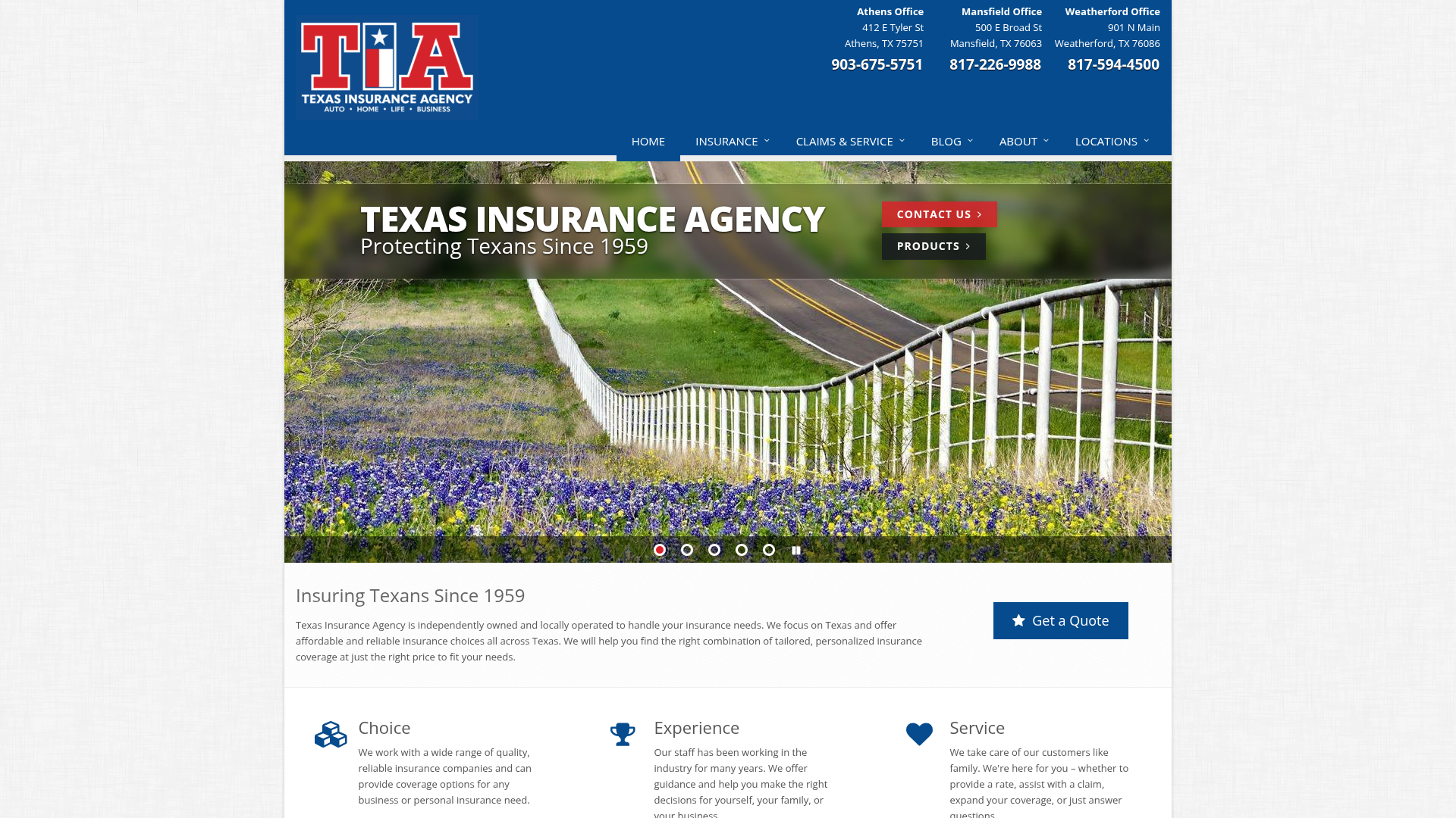 Texas Insurance Agency Inc