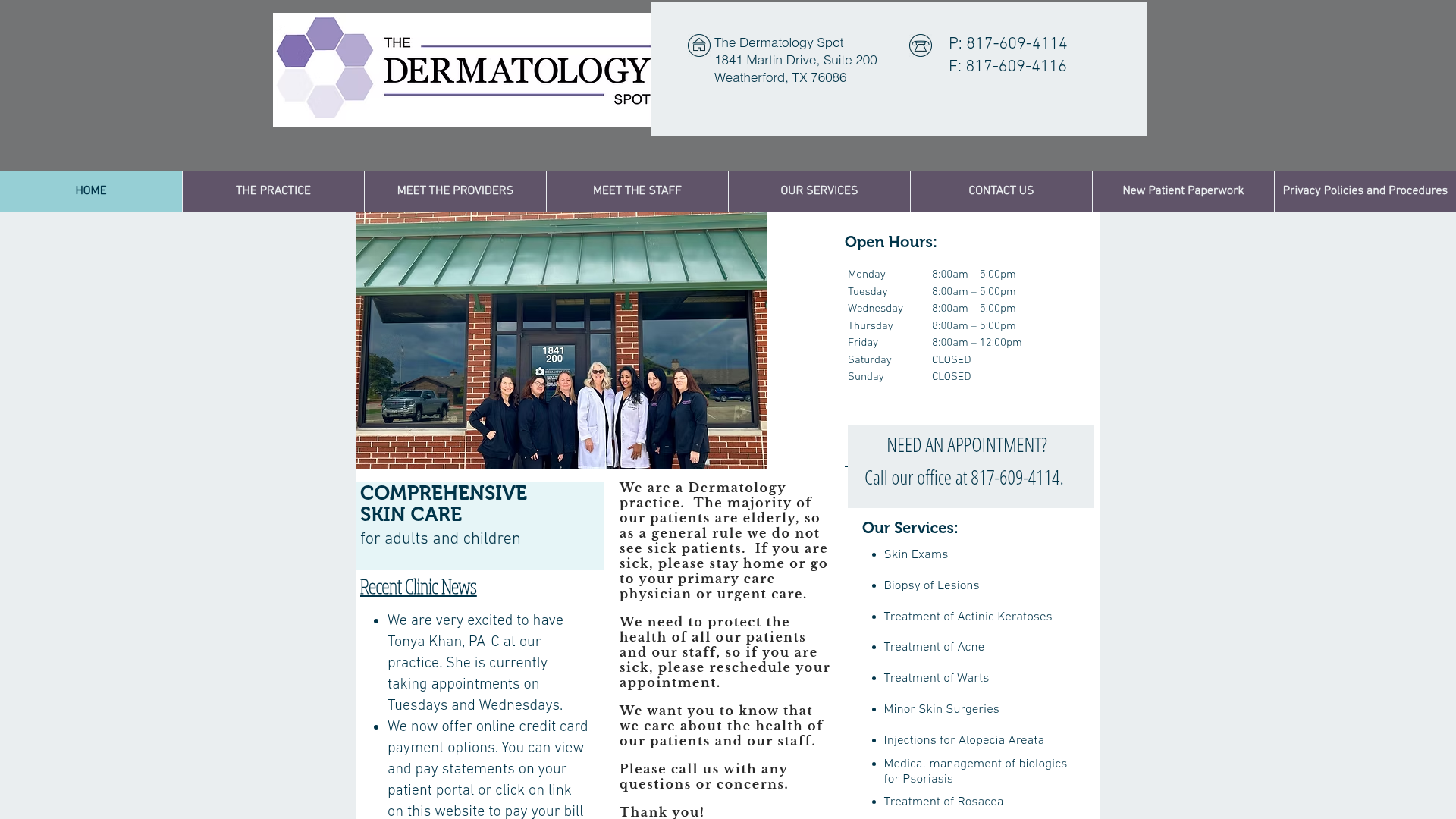 The Dermatology Spot/Elaine Miller, D.O., Tonya Khan, PA-C