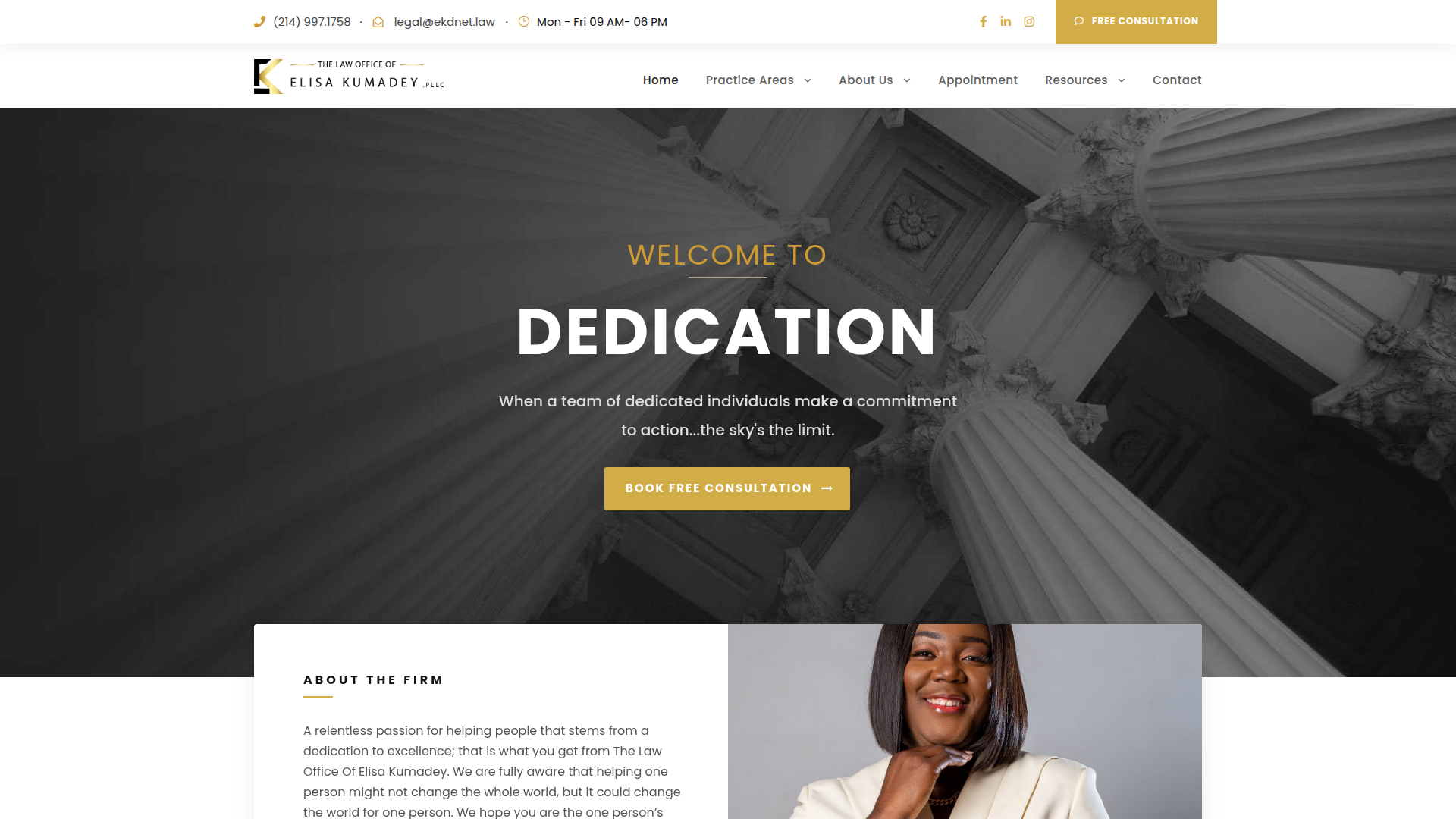 The Law office of Elisa Kumadey PLLC.
