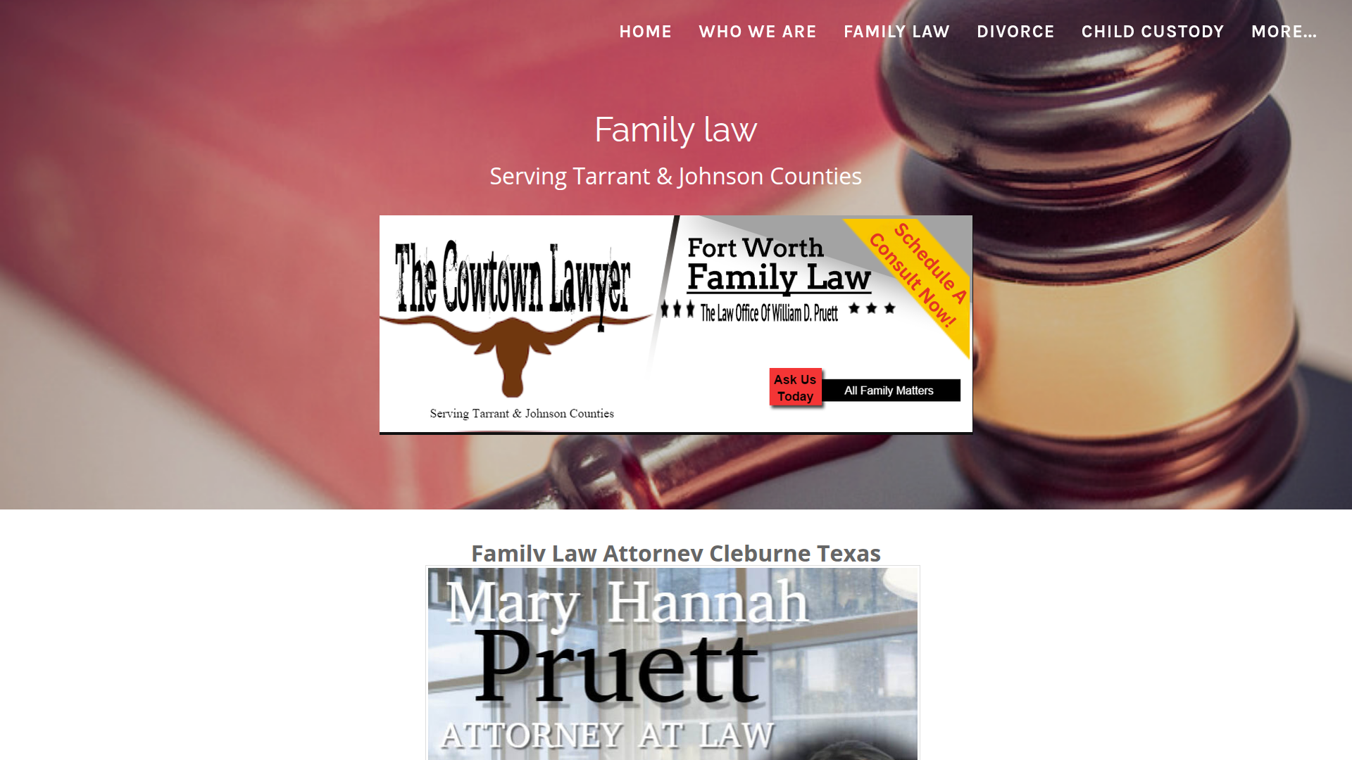 The Law Office of William D. Pruett, PLLC - Family Law Attorney Cleburne TX